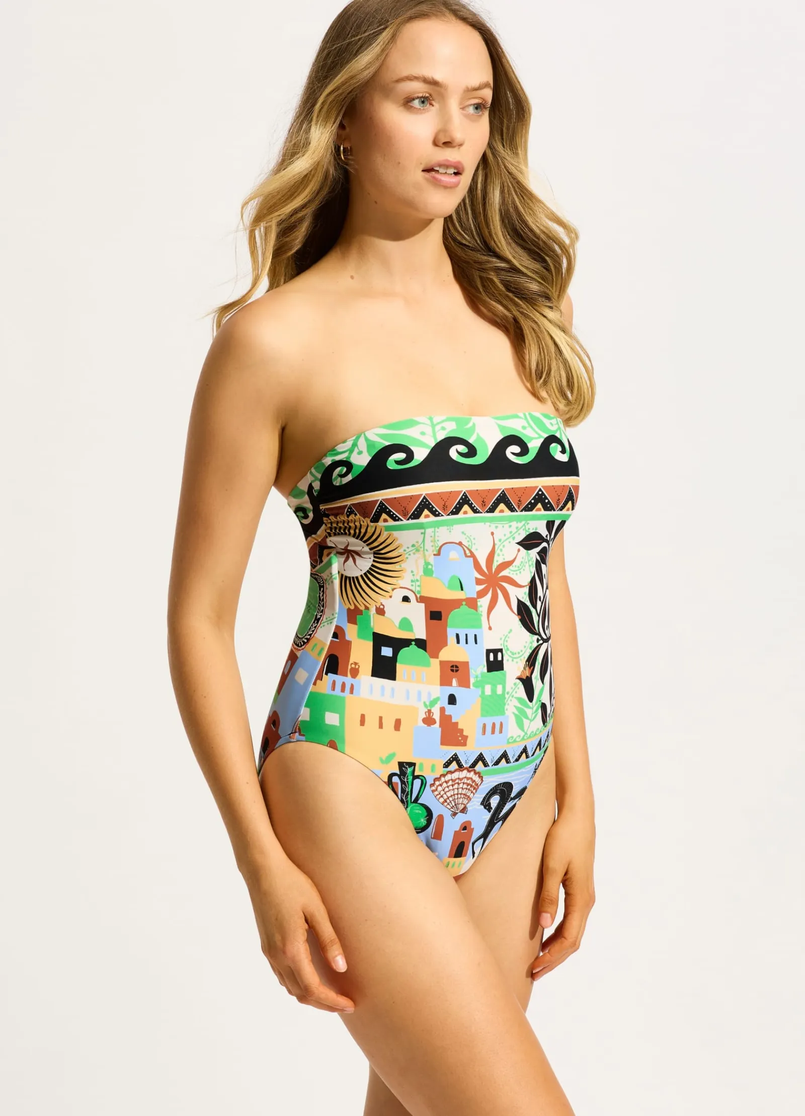 Seafolly Atlantis DD Bandeau One Piece -