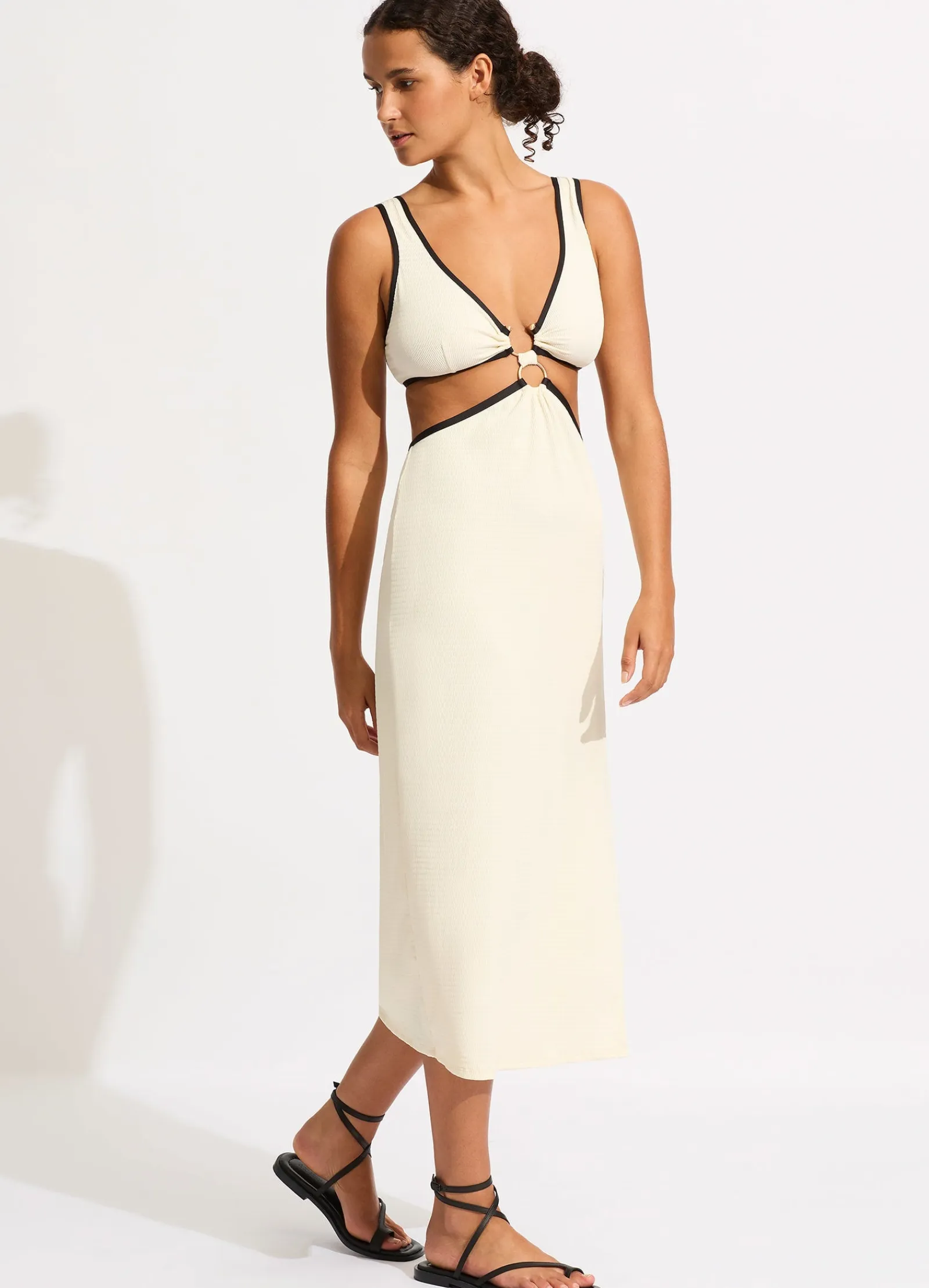 Seafolly Beach Bound Beach Boidi Midi Dress -