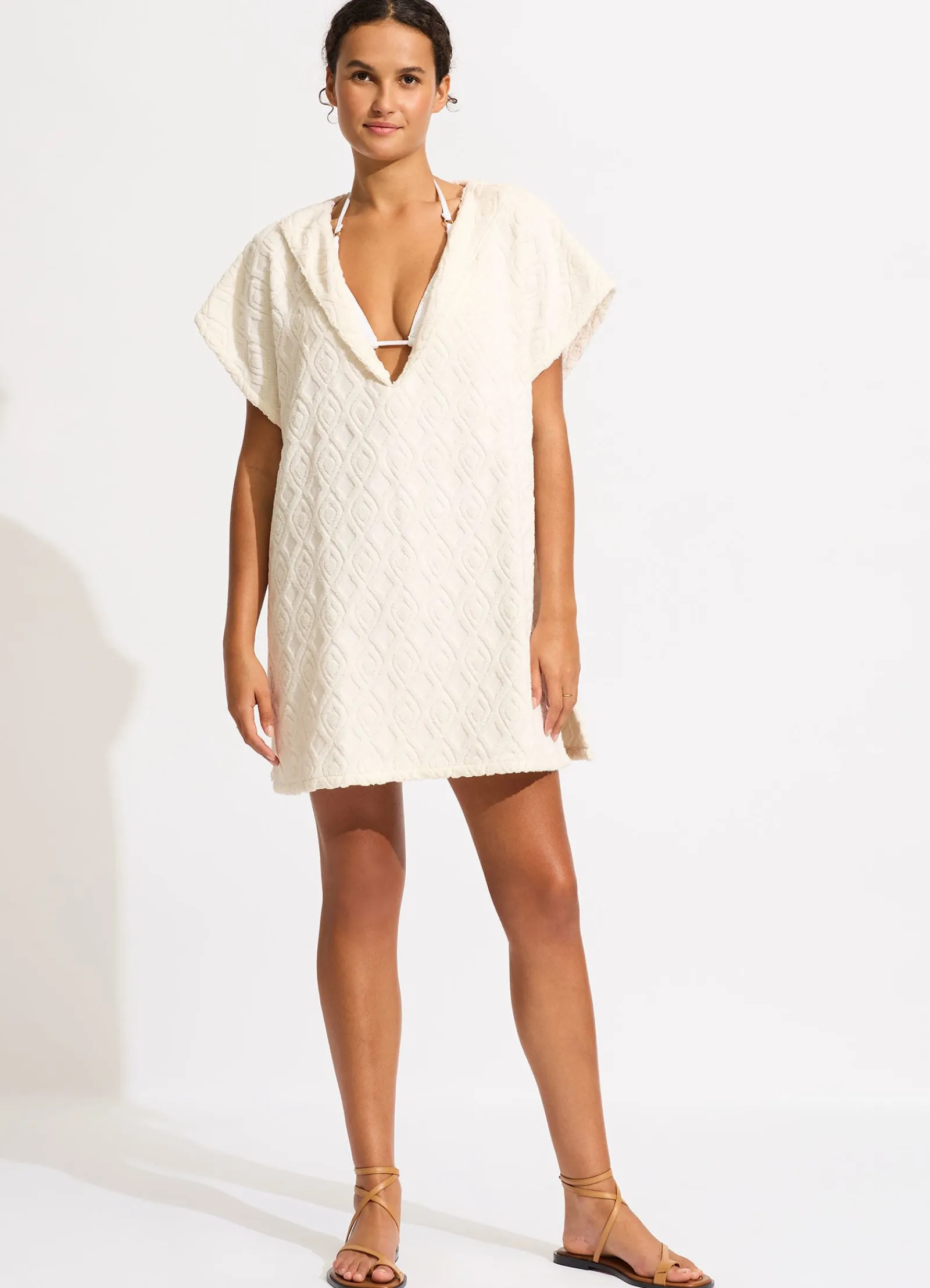 Seafolly Birds of Paradise Towel Poncho -