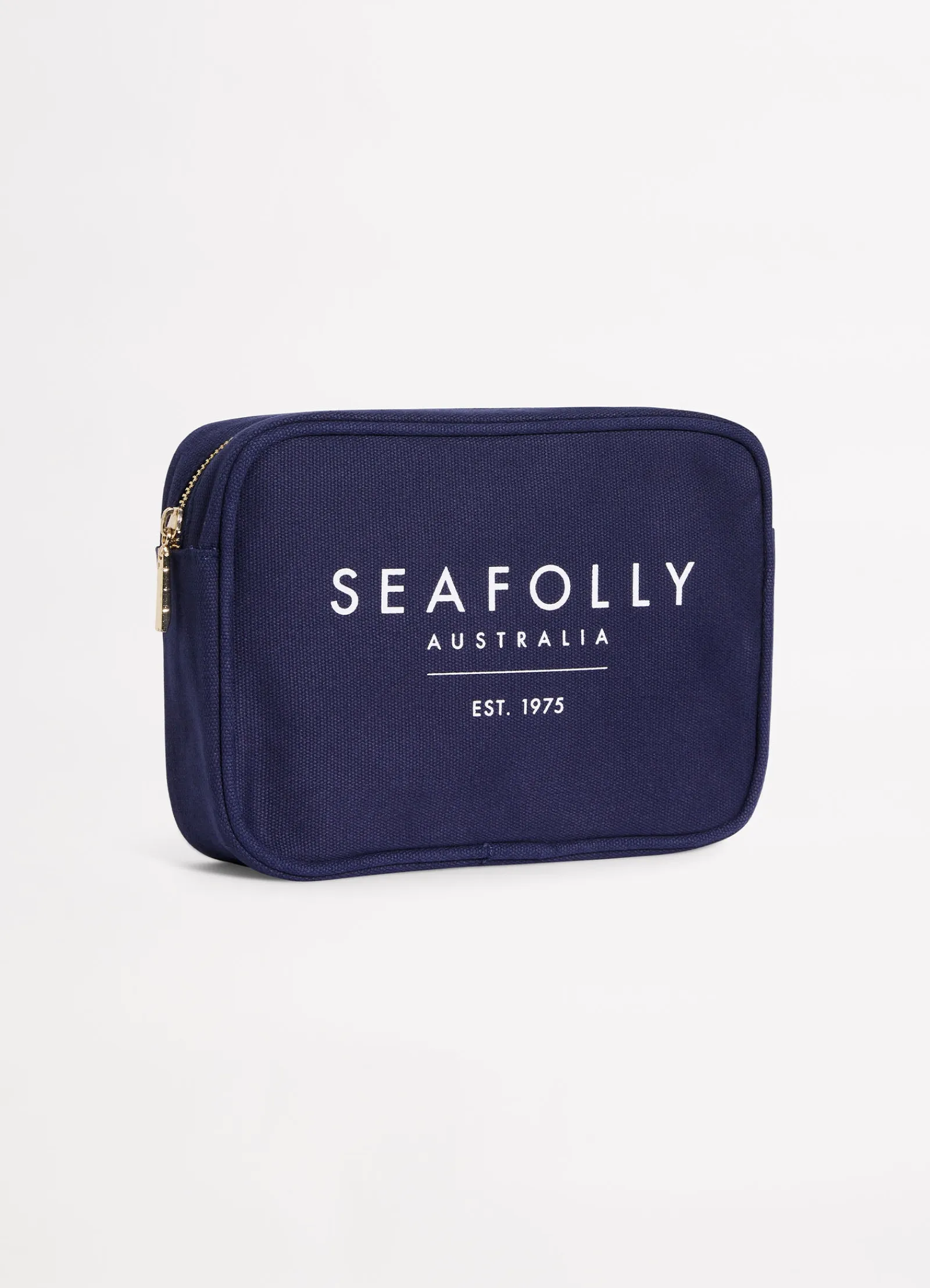 Seafolly Canvas Pouch Bag - True Navy