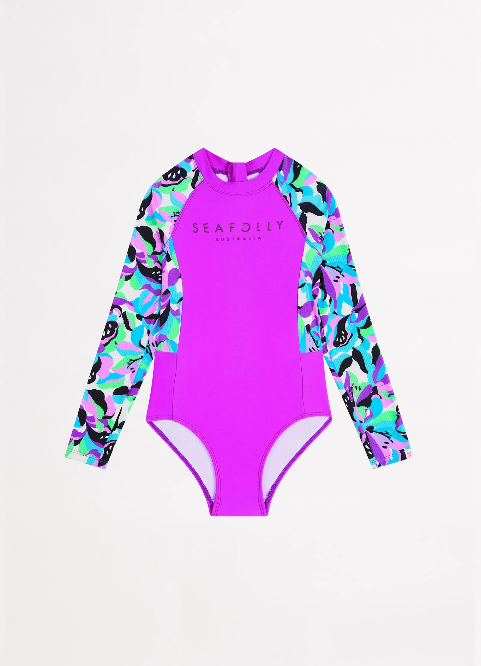 Seafolly Carnivale Girls Zip Back Paddlesuit -