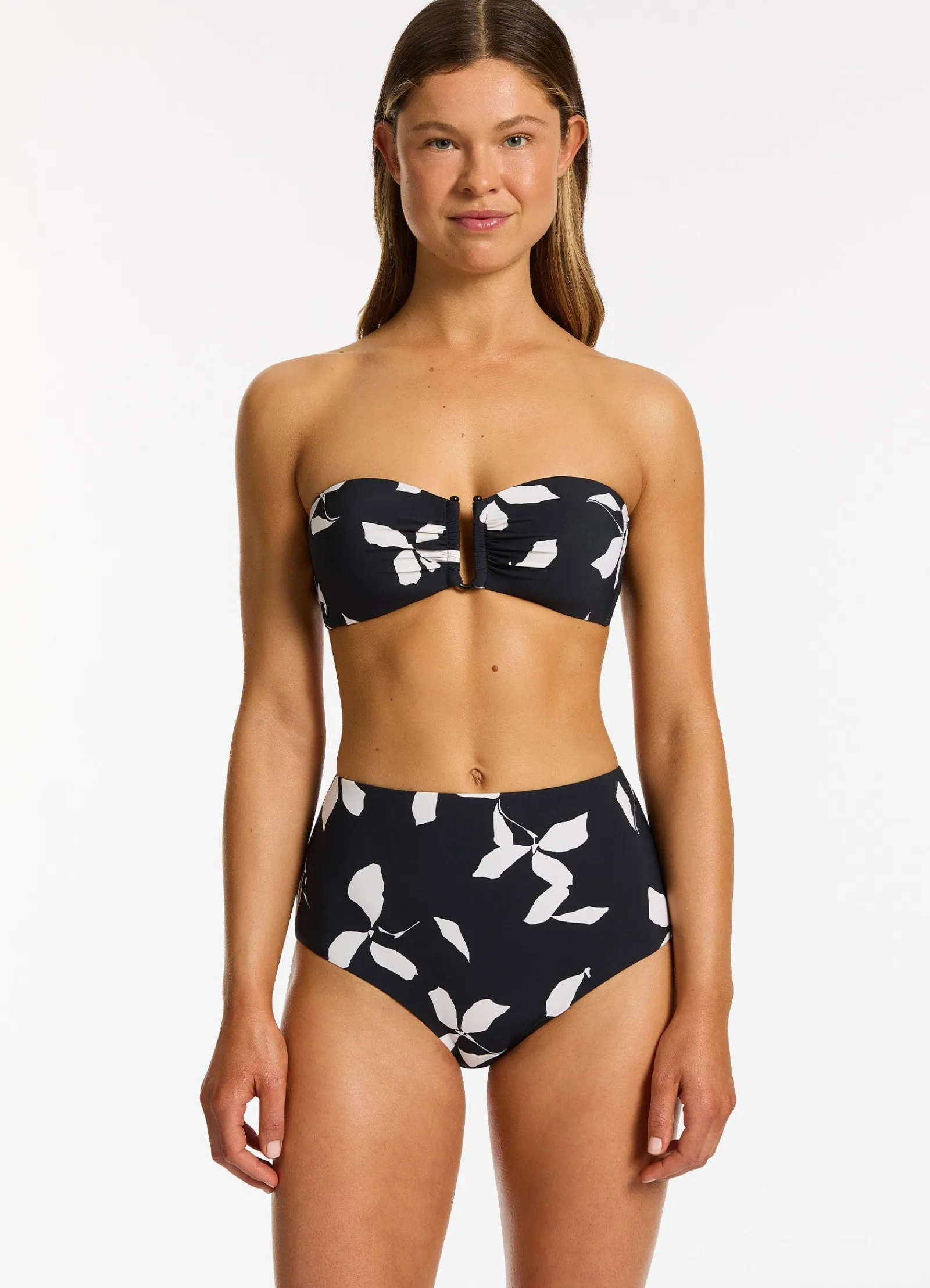 Seafolly Elora Bloom Moulded Bandeau Bikini Top -