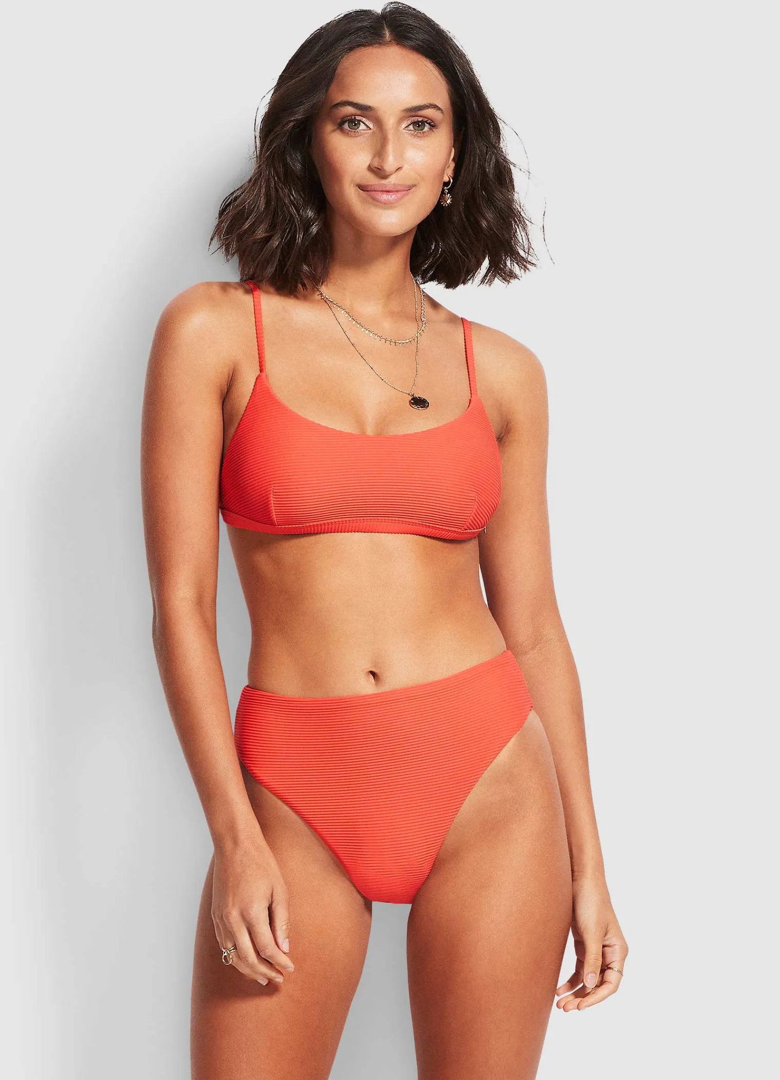 Seafolly Essentials High Rise Pant - Sugar Coral