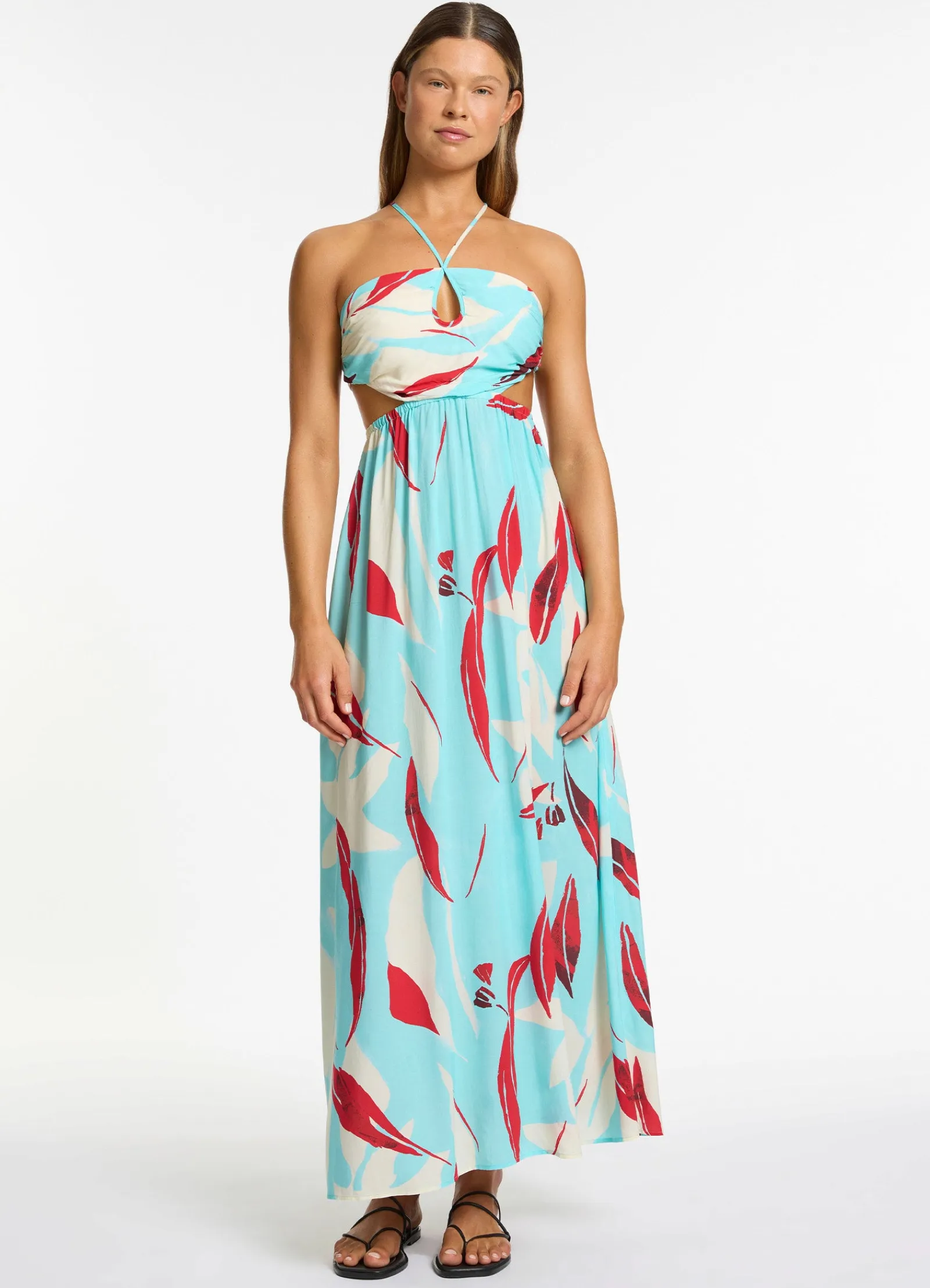 Seafolly Fauna Gathered Maxi Dress -