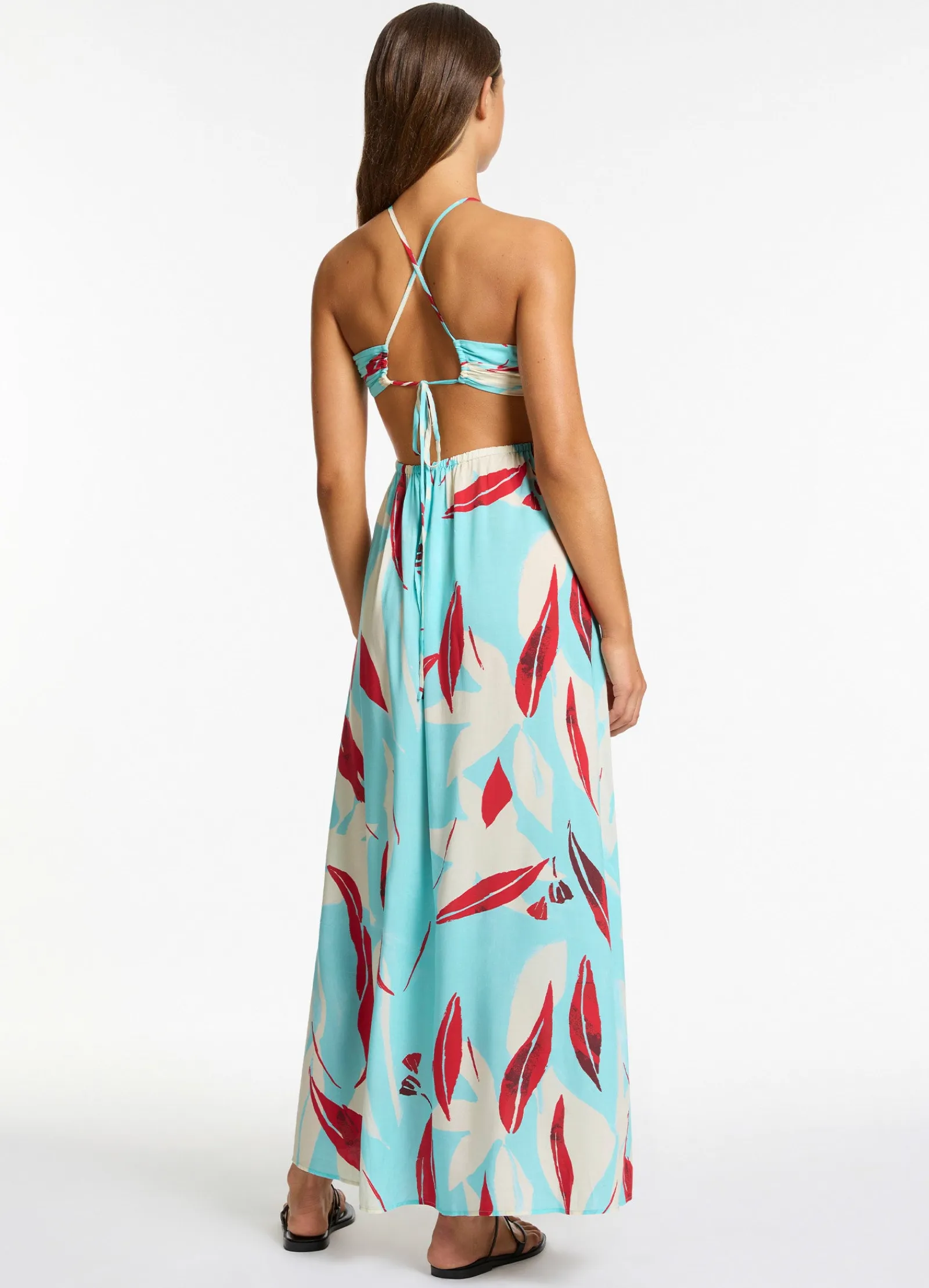 Seafolly Fauna Gathered Maxi Dress -