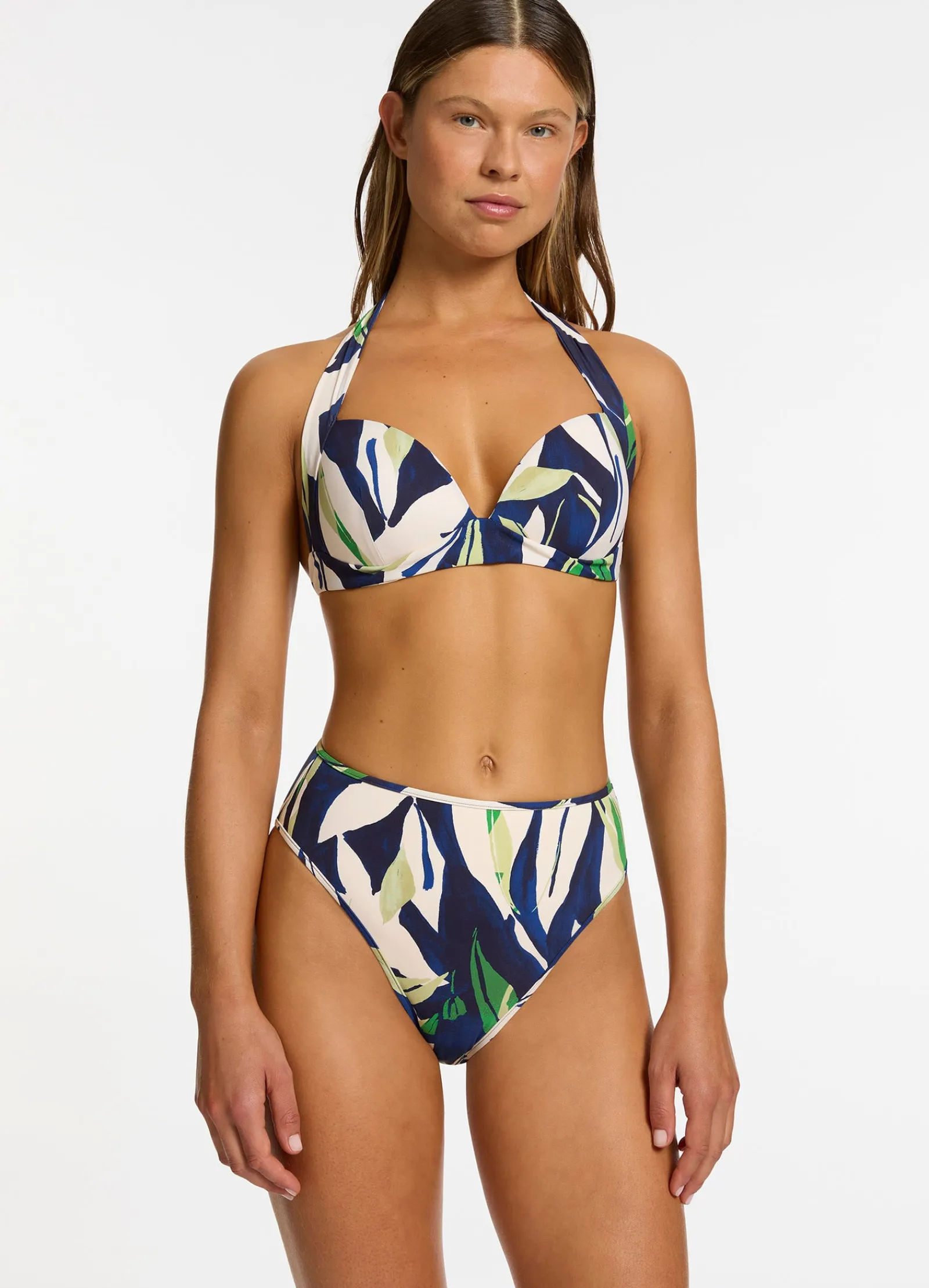 Seafolly Fauna Moulded Halter Bikini Top -