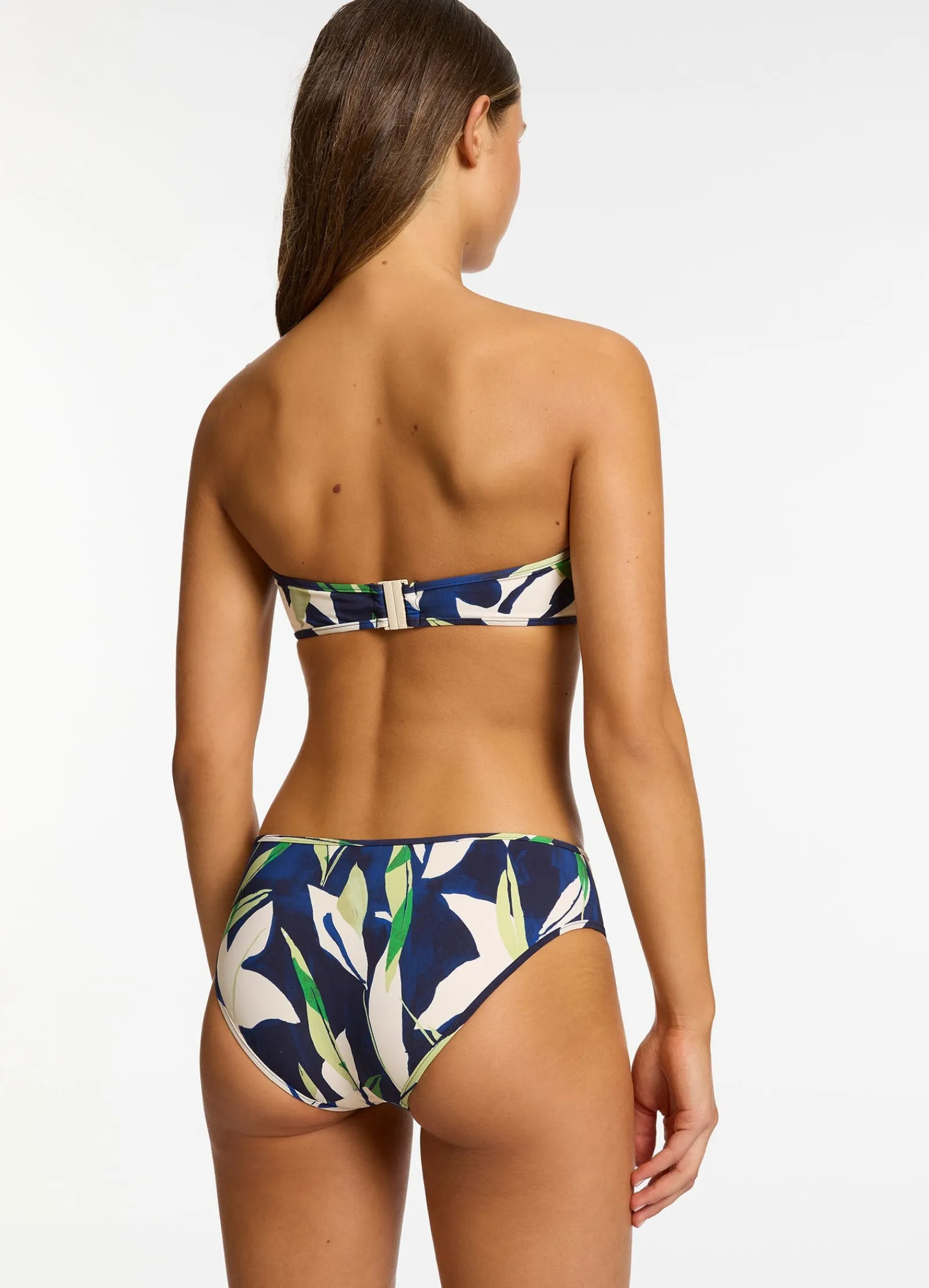 Seafolly Fauna U Trim Mid Rise Bikini Bottom -