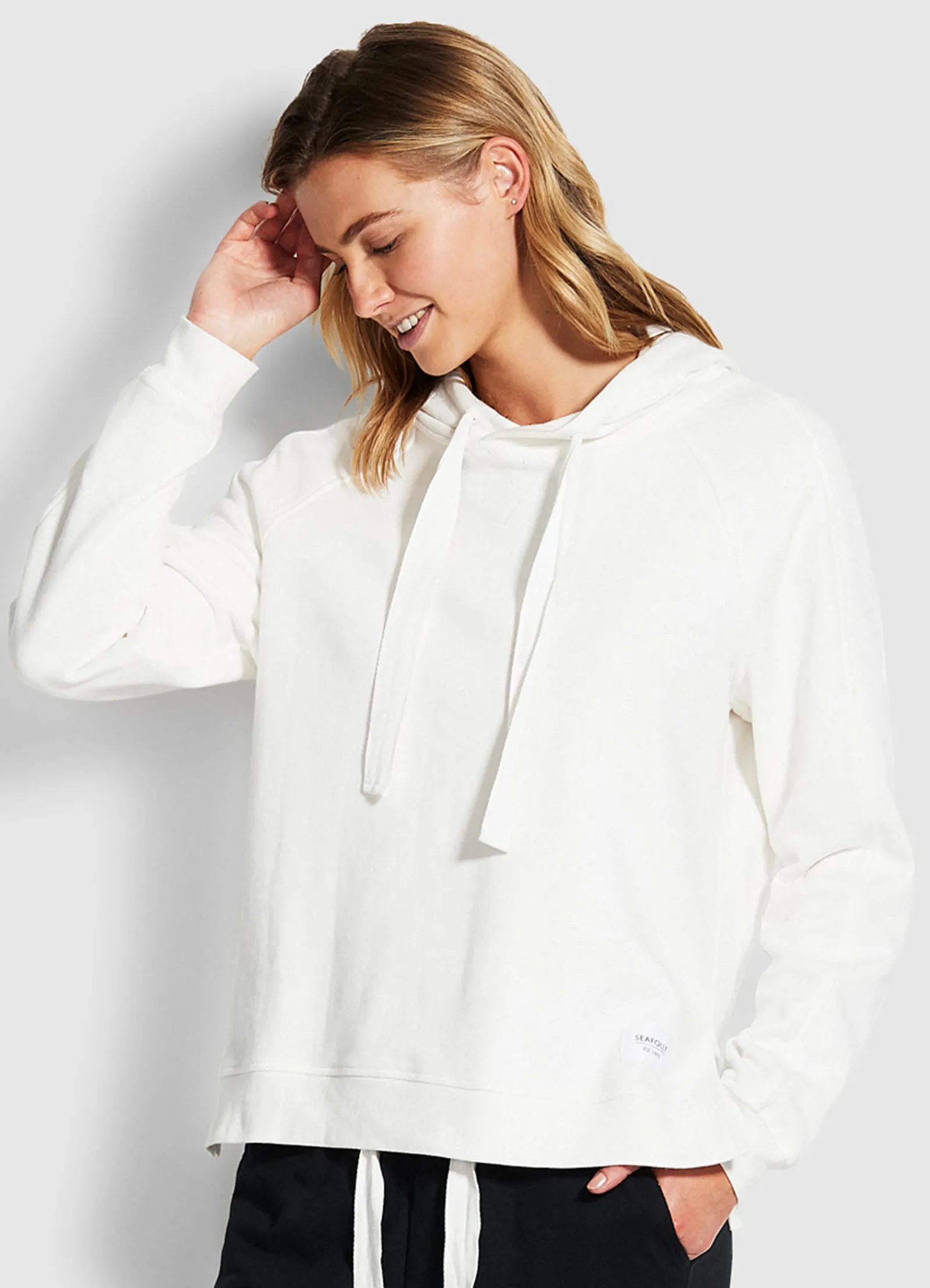 Seafolly Holiday Long Sleeve Sweater - Off White