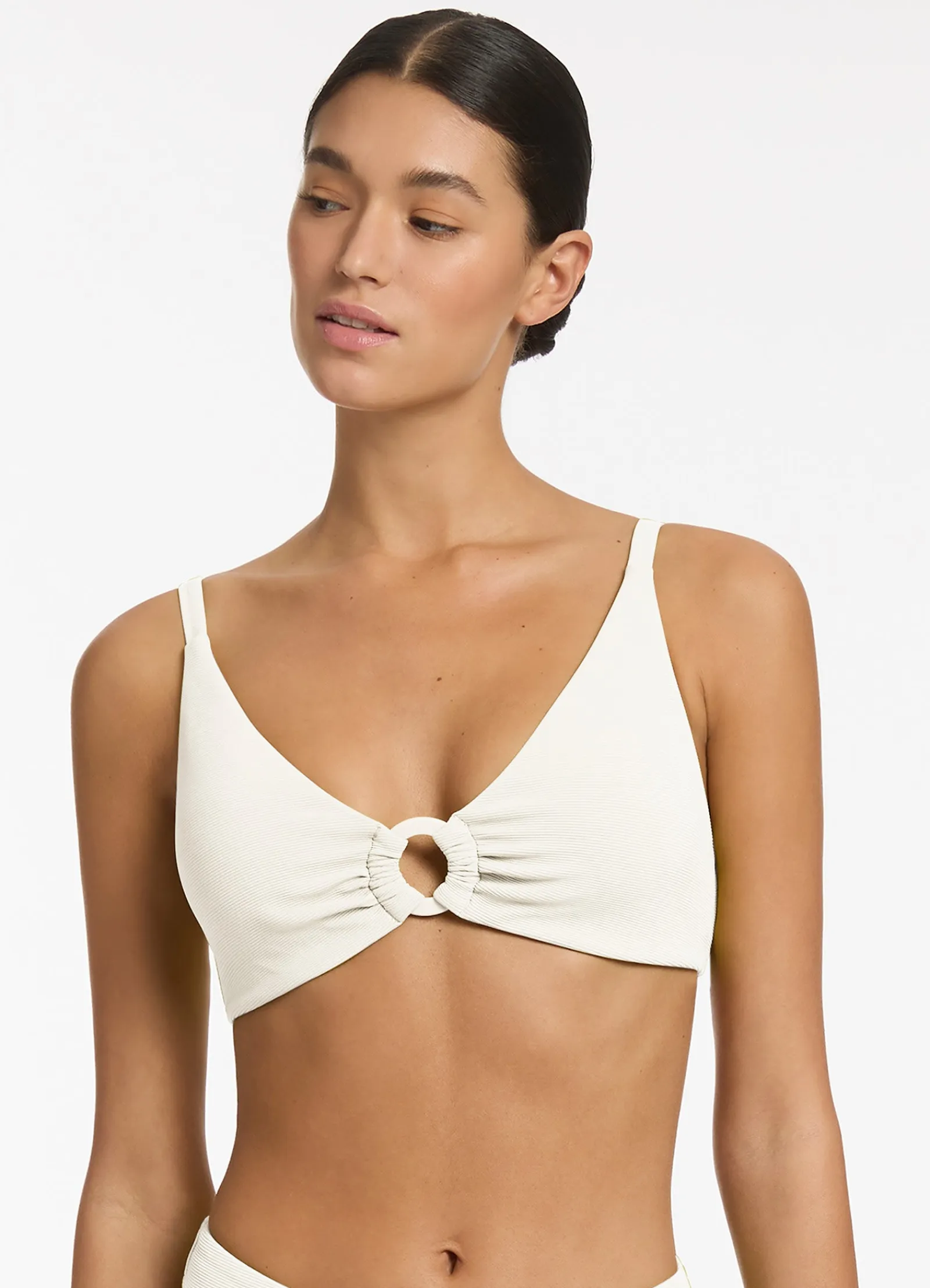 Seafolly Isla Rib C-D Triangle Bikini Top -