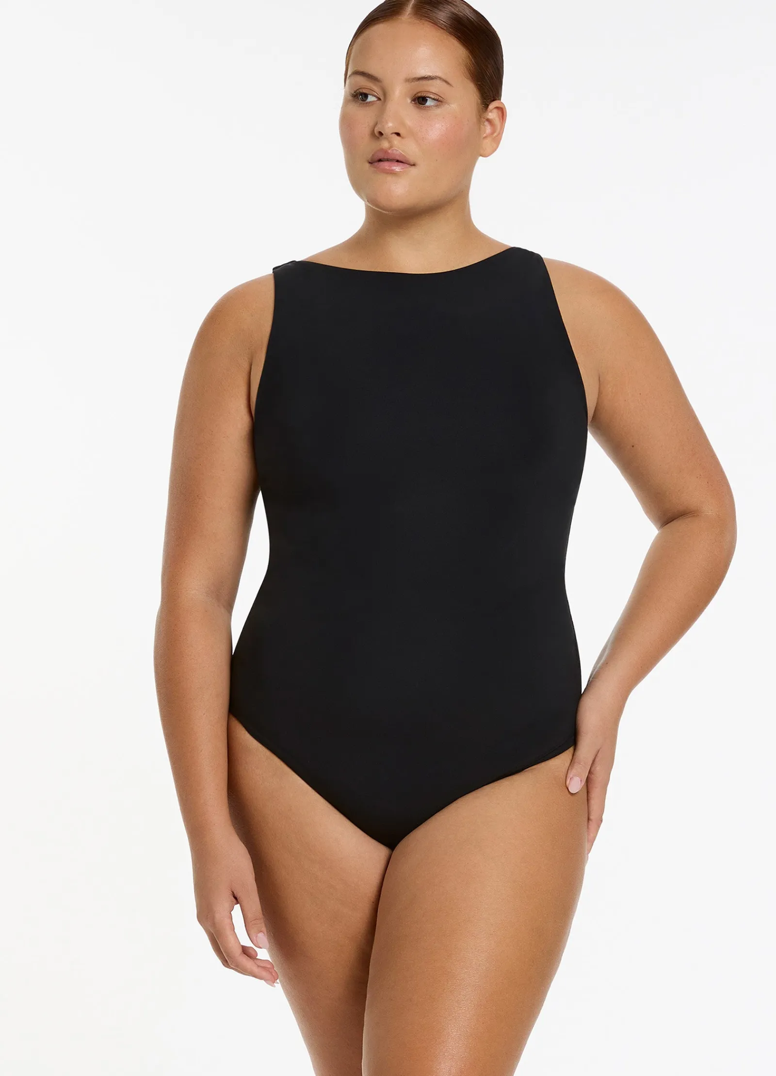 Seafolly Jetset Boat Neck One Piece -