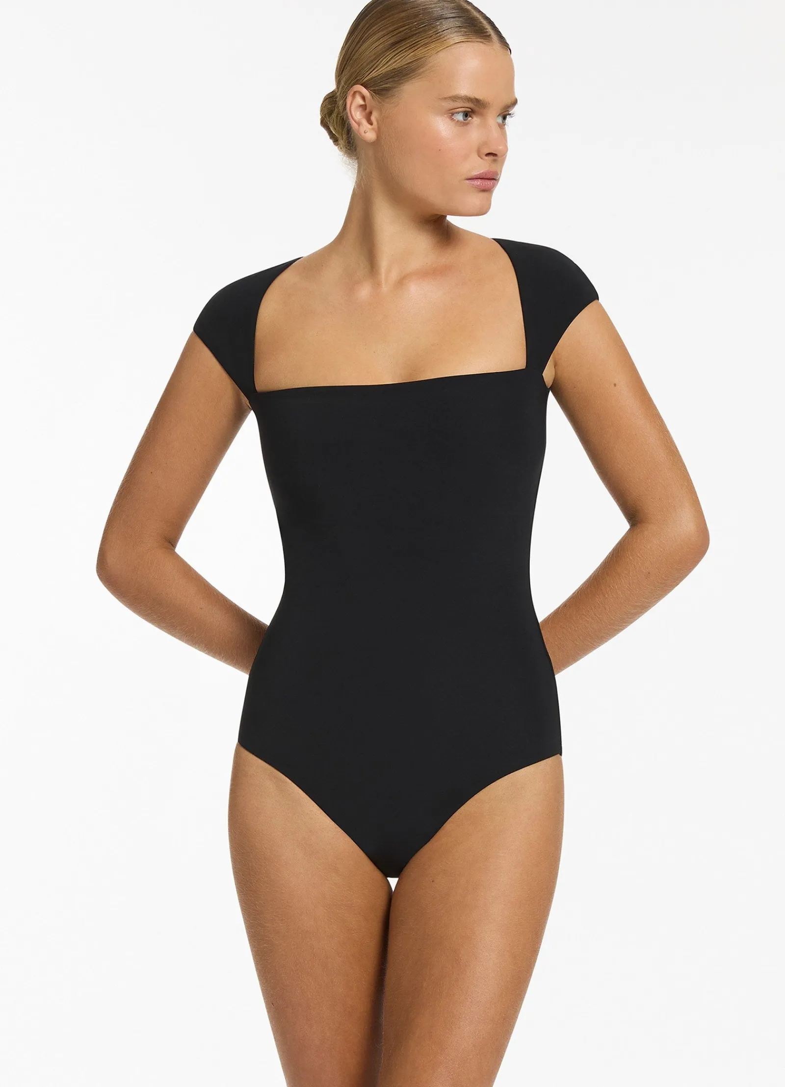 Seafolly Jetset Cap Sleeve One Piece -