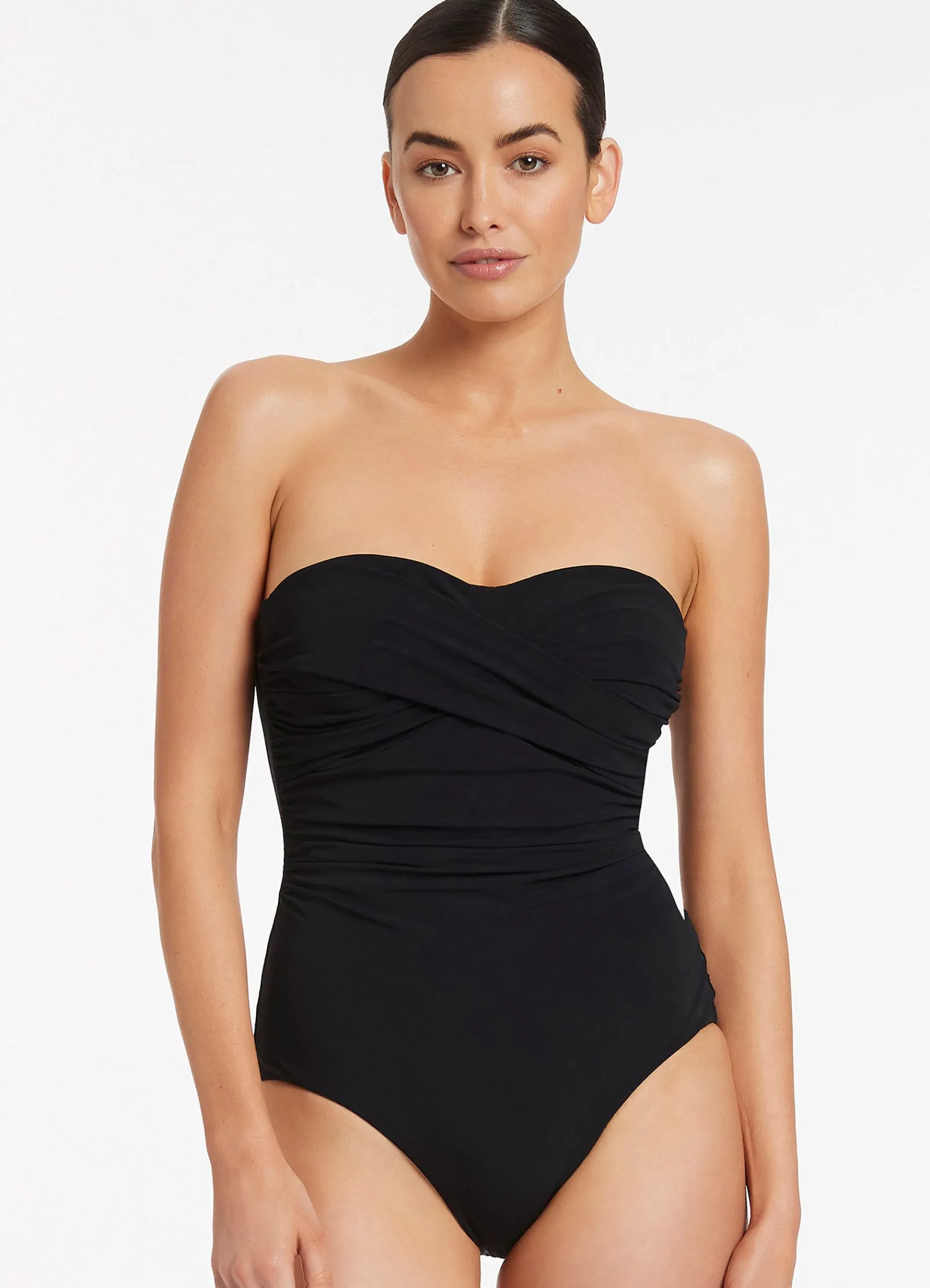 Seafolly Jetset D-Dd Twist Front One Piece -