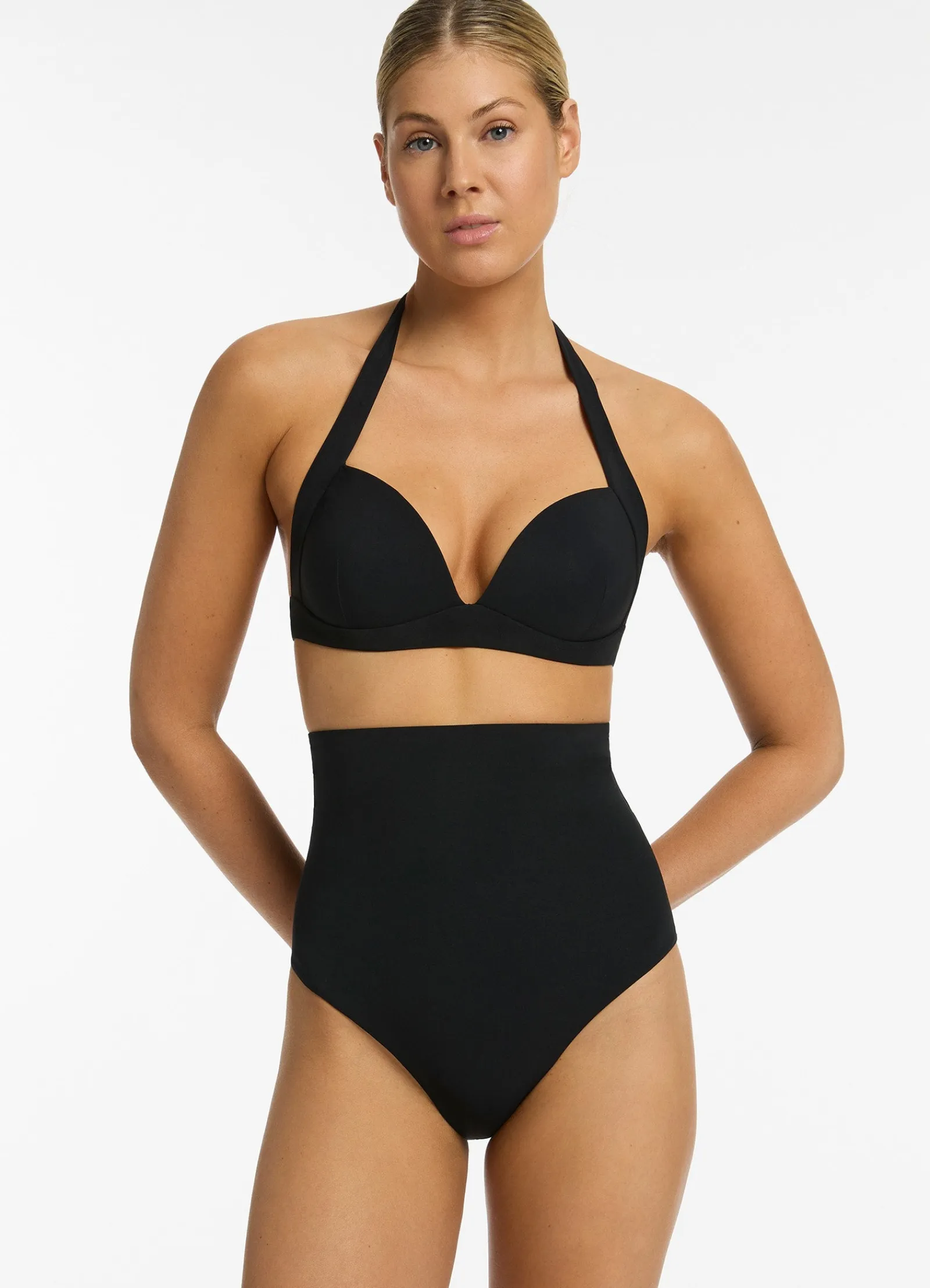 Seafolly Jetset Moulded Halter Bikini Top -