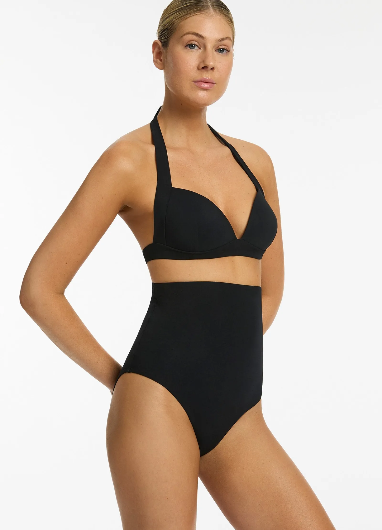 Seafolly Jetset Moulded Halter Bikini Top -