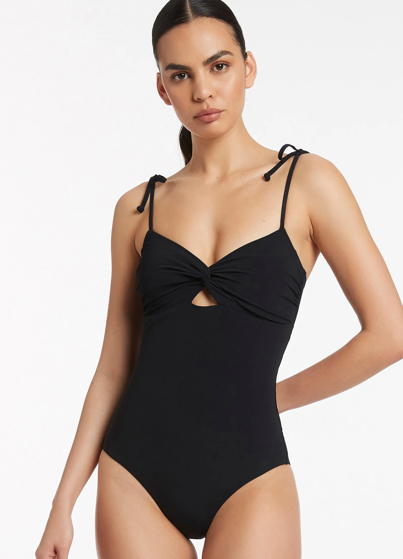 Seafolly Jetset Twist Front One Piece -