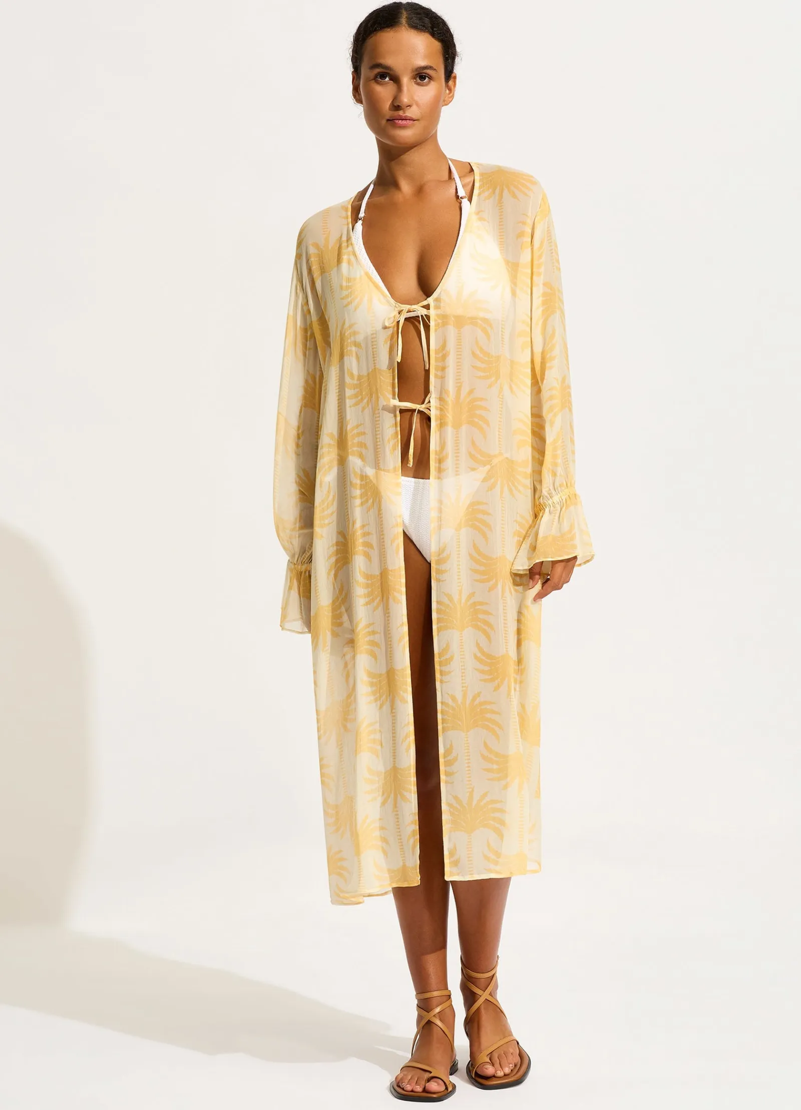 Seafolly Kasbah Tie Front Cover Up -