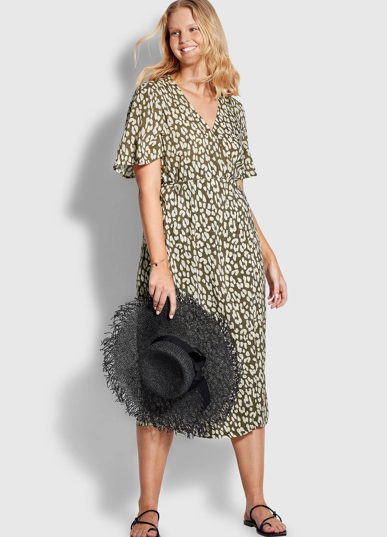 Seafolly Leopard Wrap Maxi Dress -