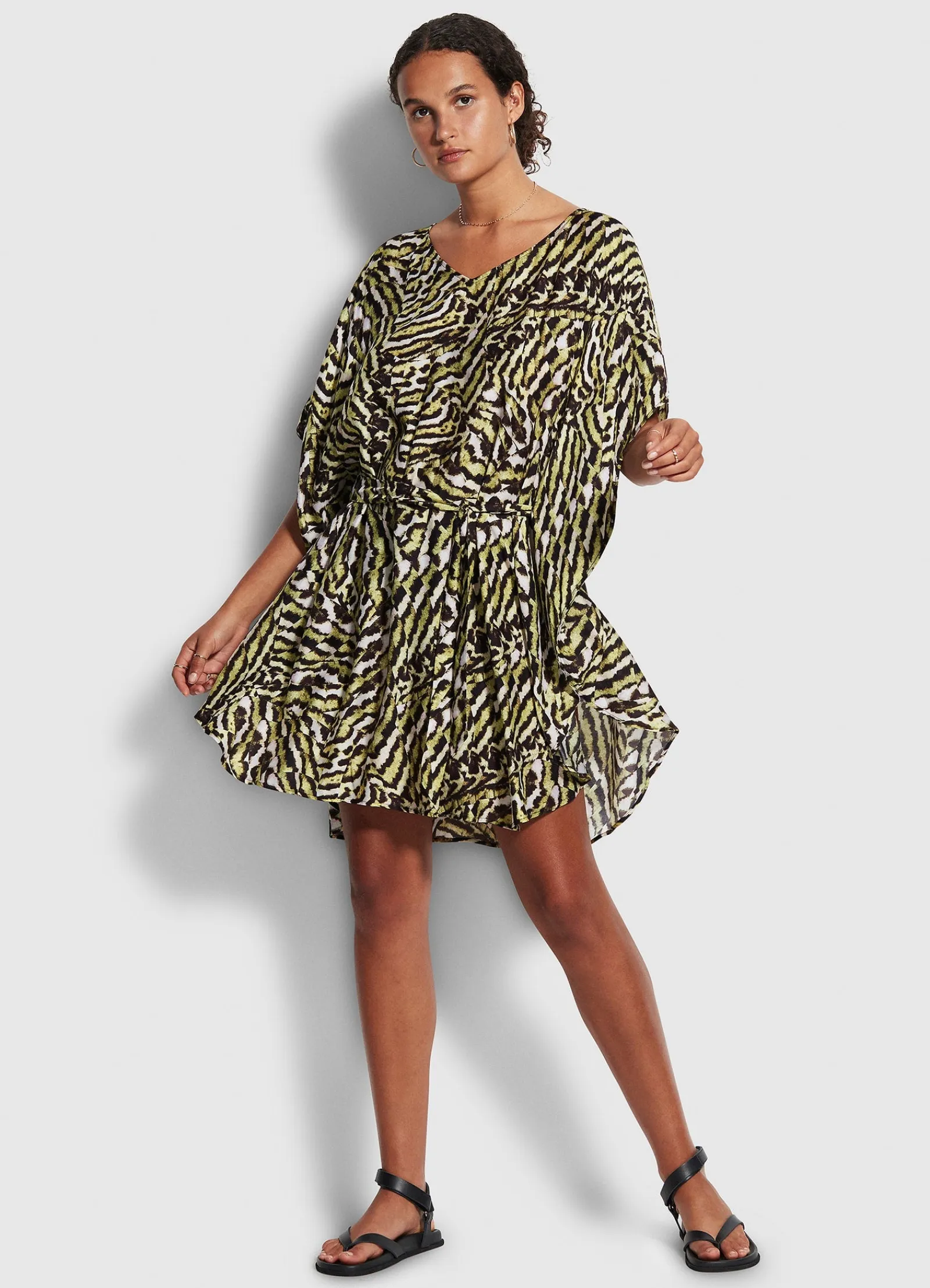 Seafolly Mandalay Kaftan - Olive Oil