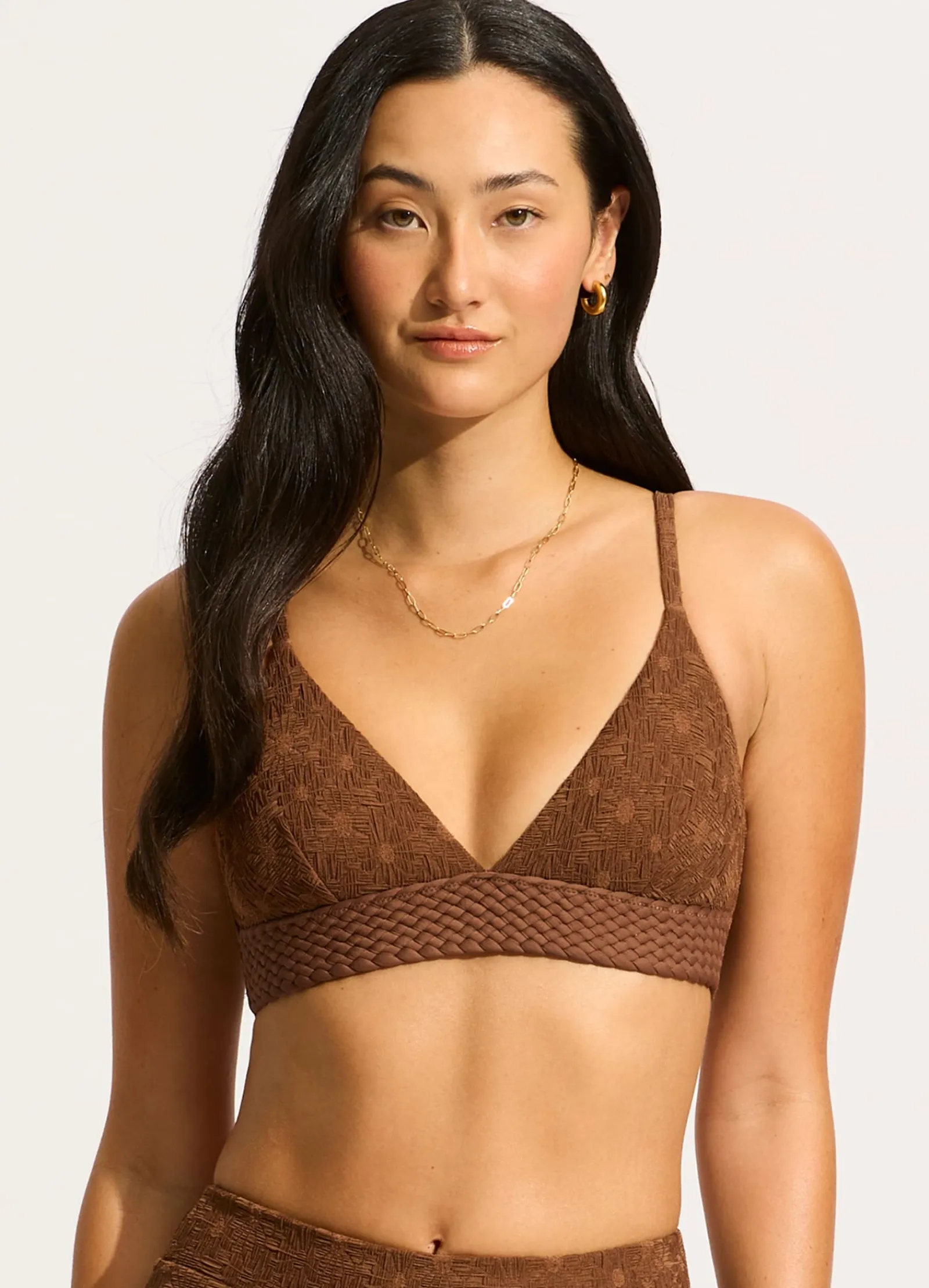 Seafolly Marloe Banded Bralette Bikini Top -