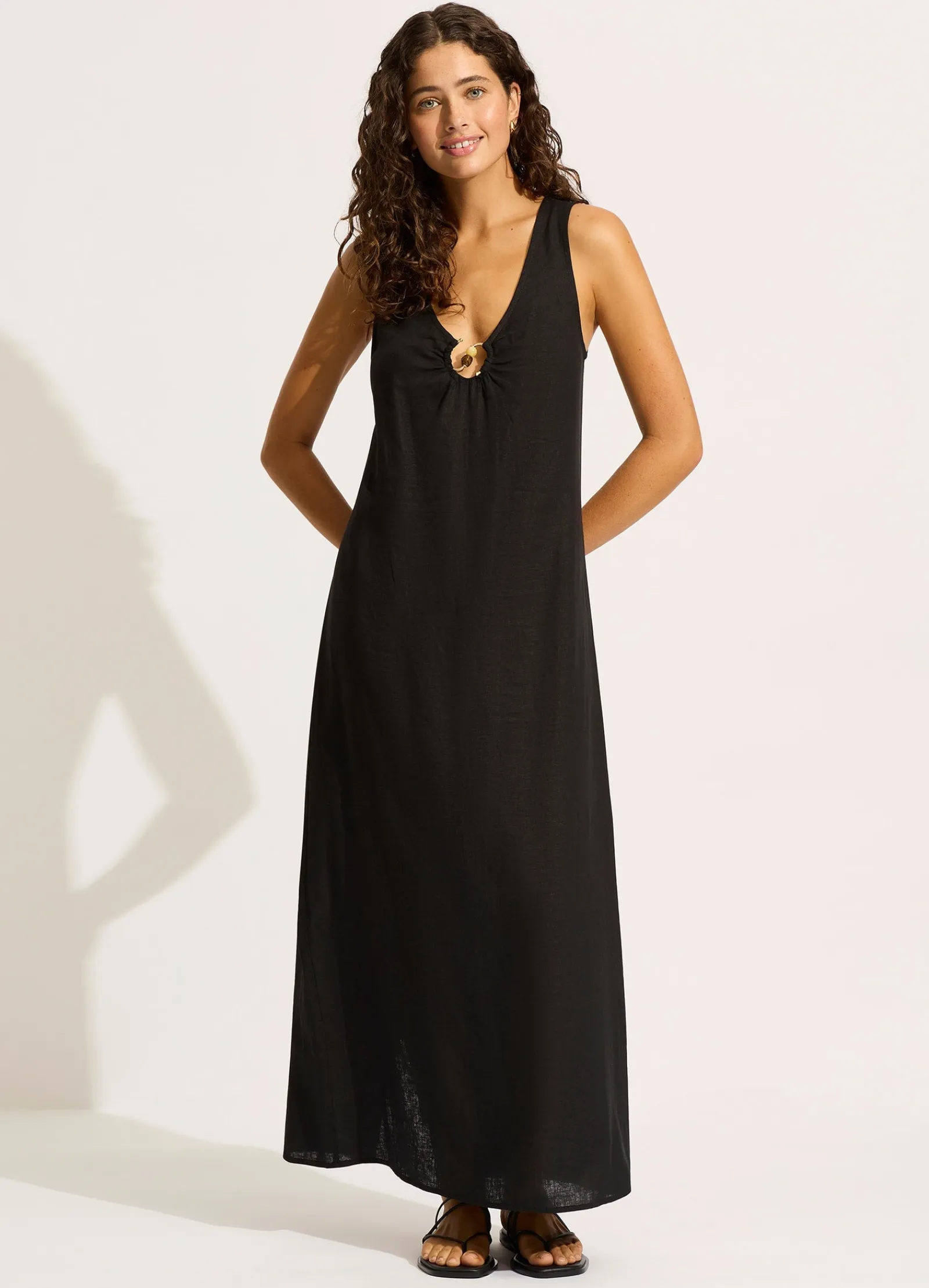 Seafolly Palermo Keyhole Front Maxi Dress -