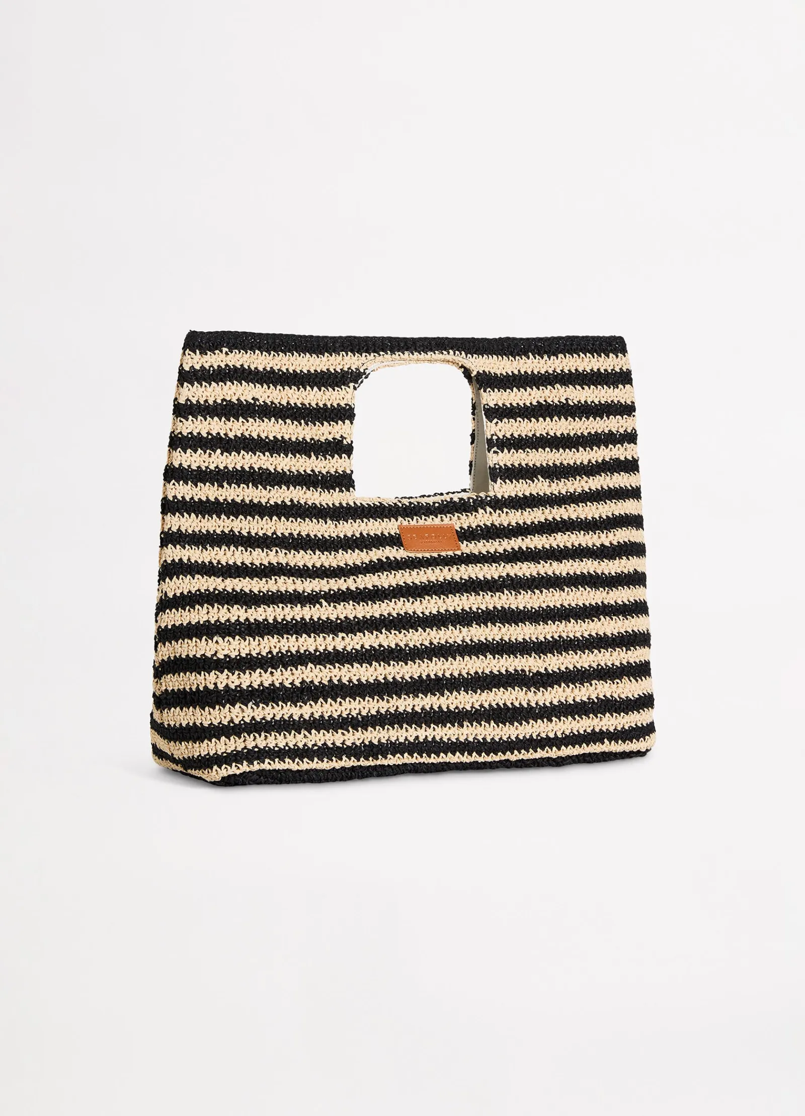 Seafolly Raffia Stripe Basket Bag -