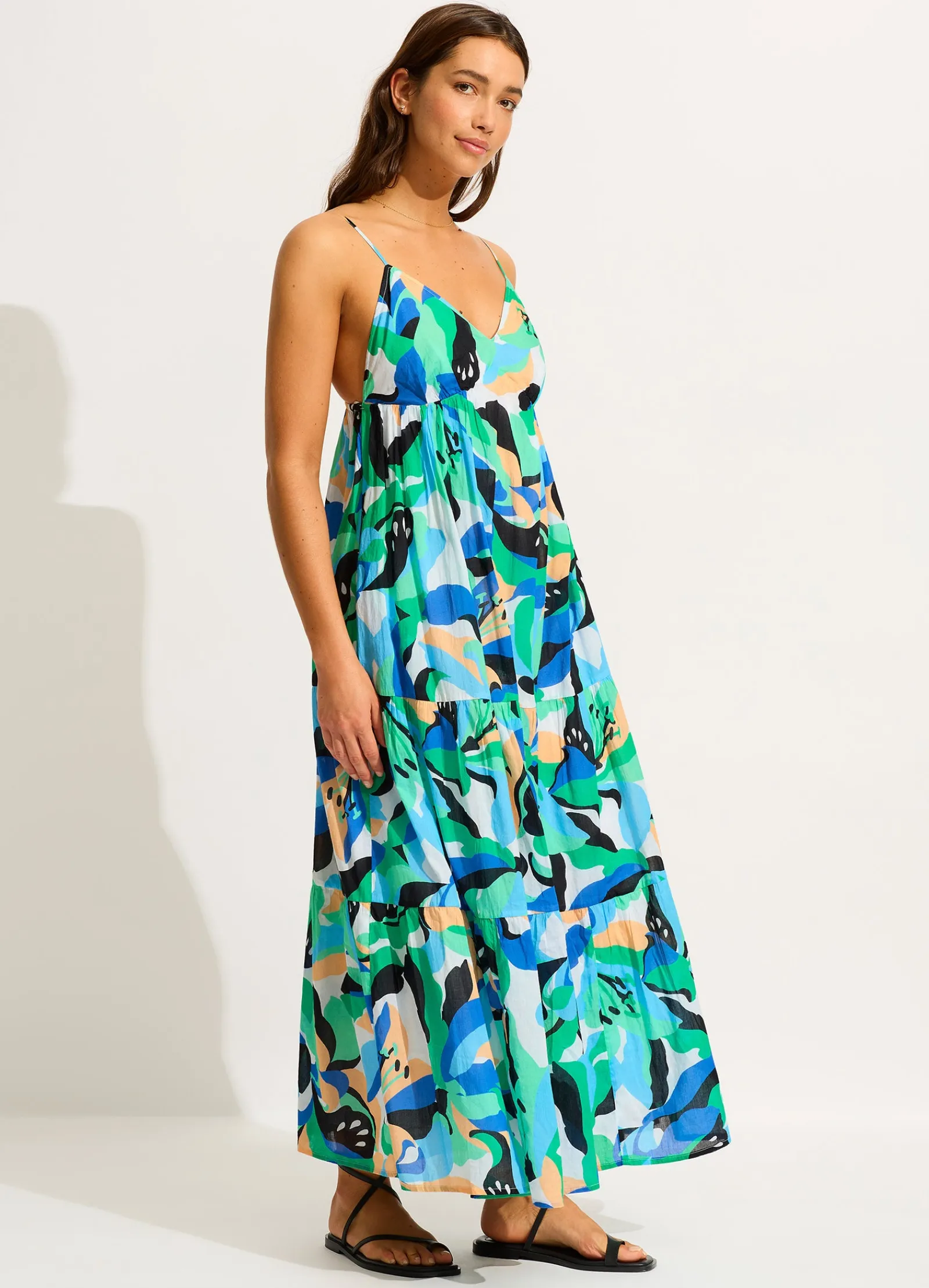 Seafolly Rio Tiered Midi Dress -