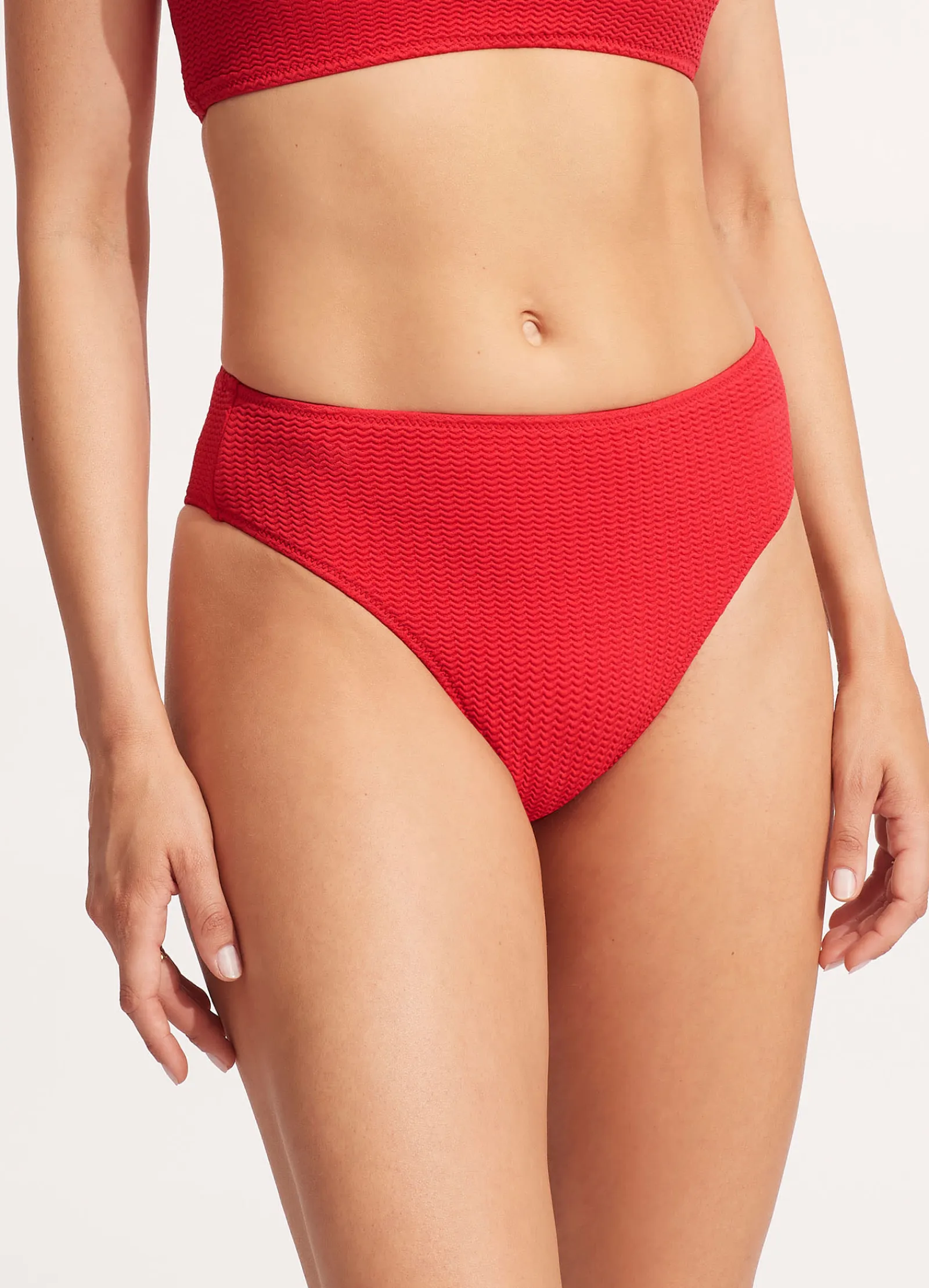 Seafolly Sea Dive High Rise Pant - Chilli Red