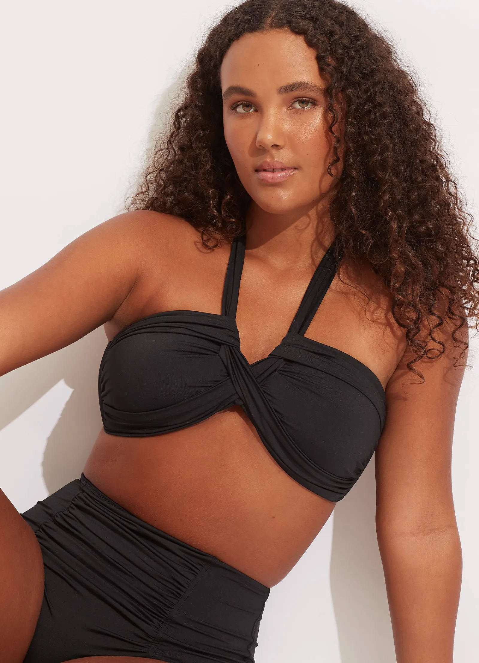 Seafolly Collective Halter Bandeau Bikini Top -