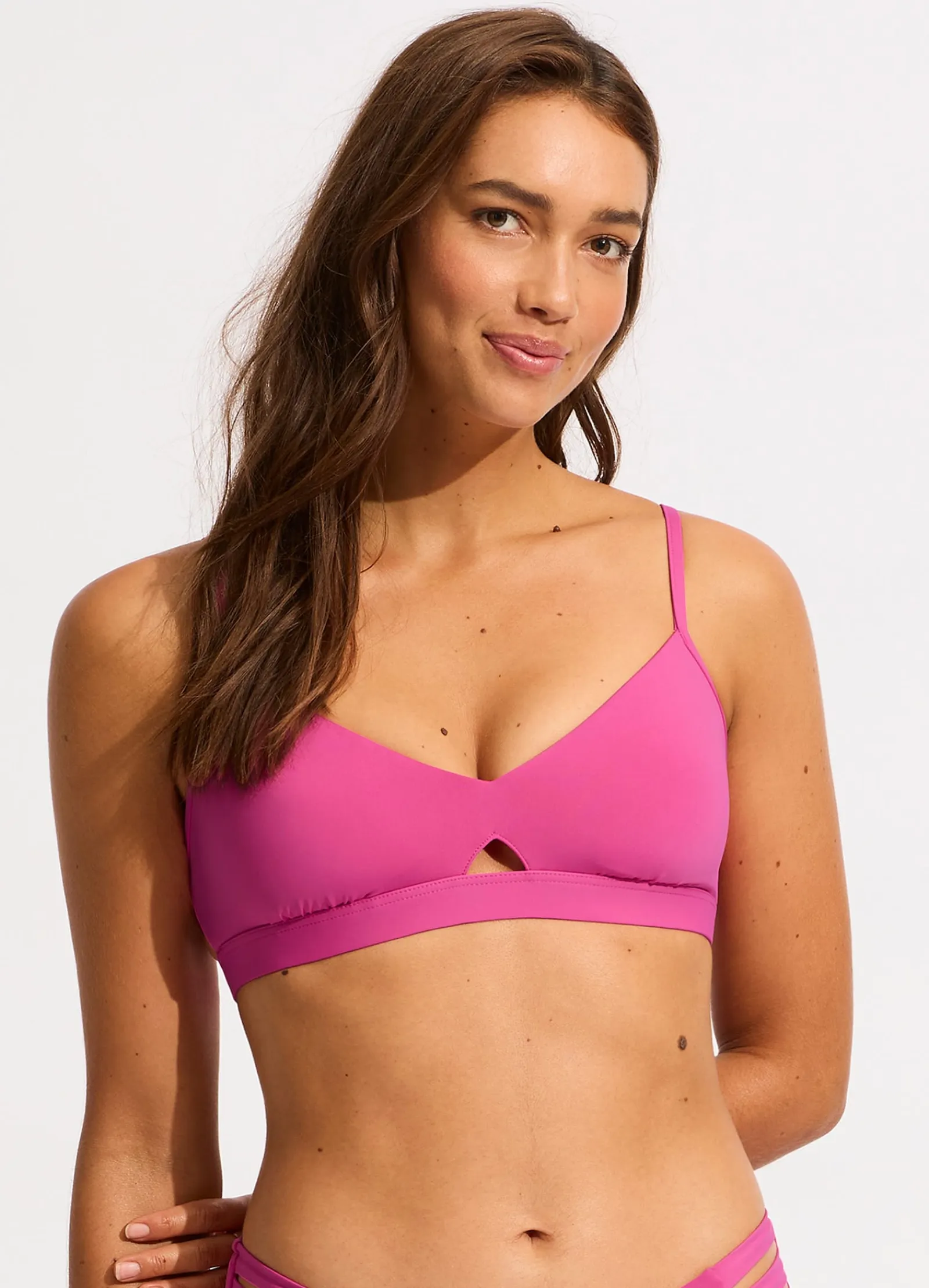 Seafolly Collective Hybrid Bralette - Hot Pink