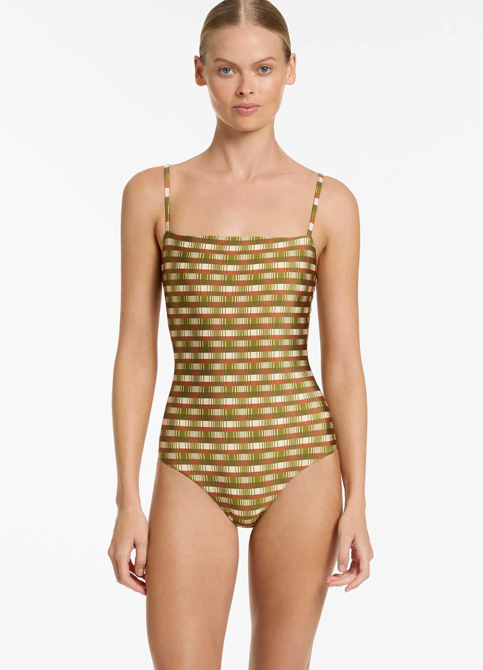 Seafolly Sorella Geo Minimal Tank One Piece -