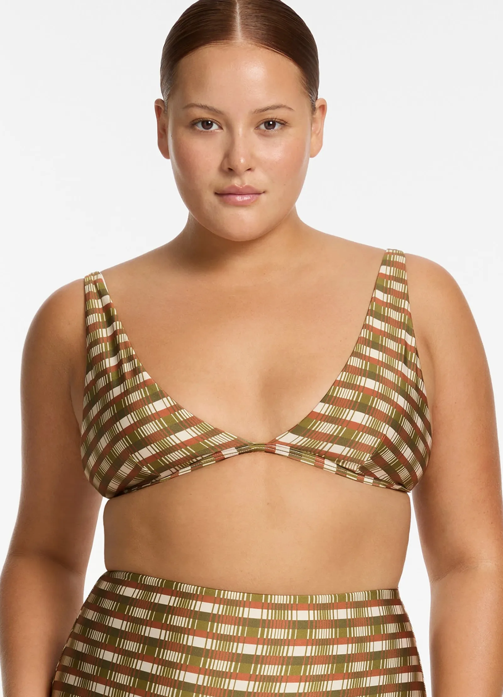 Seafolly Sorella Geo Minimal Triangle Bikini Top -