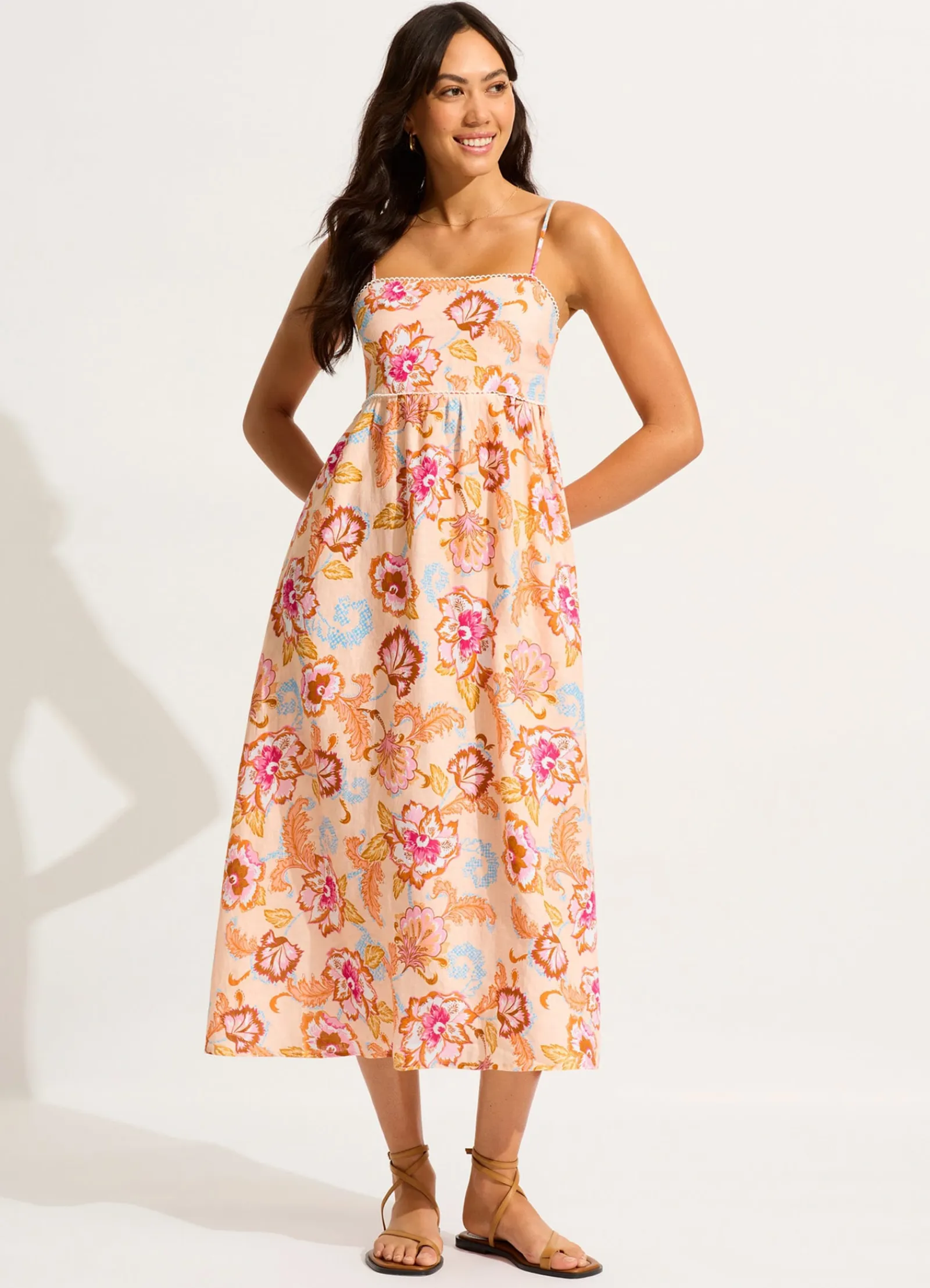 Seafolly Spring Festival Midi Dress - Nectar