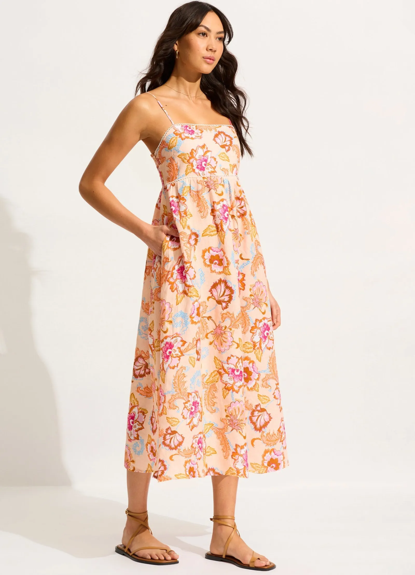 Seafolly Spring Festival Midi Dress - Nectar