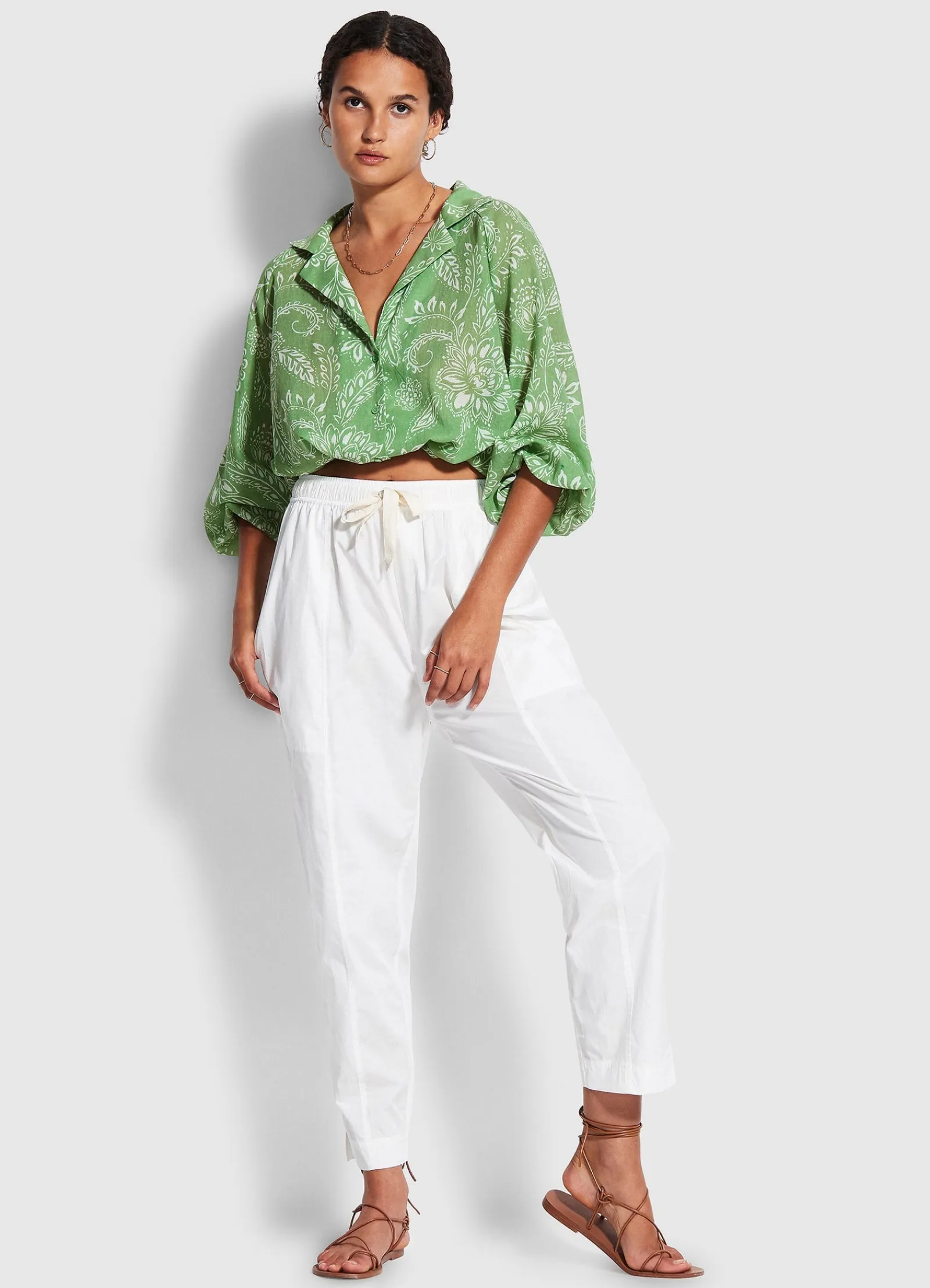 Seafolly Taper Poplin Pant   -