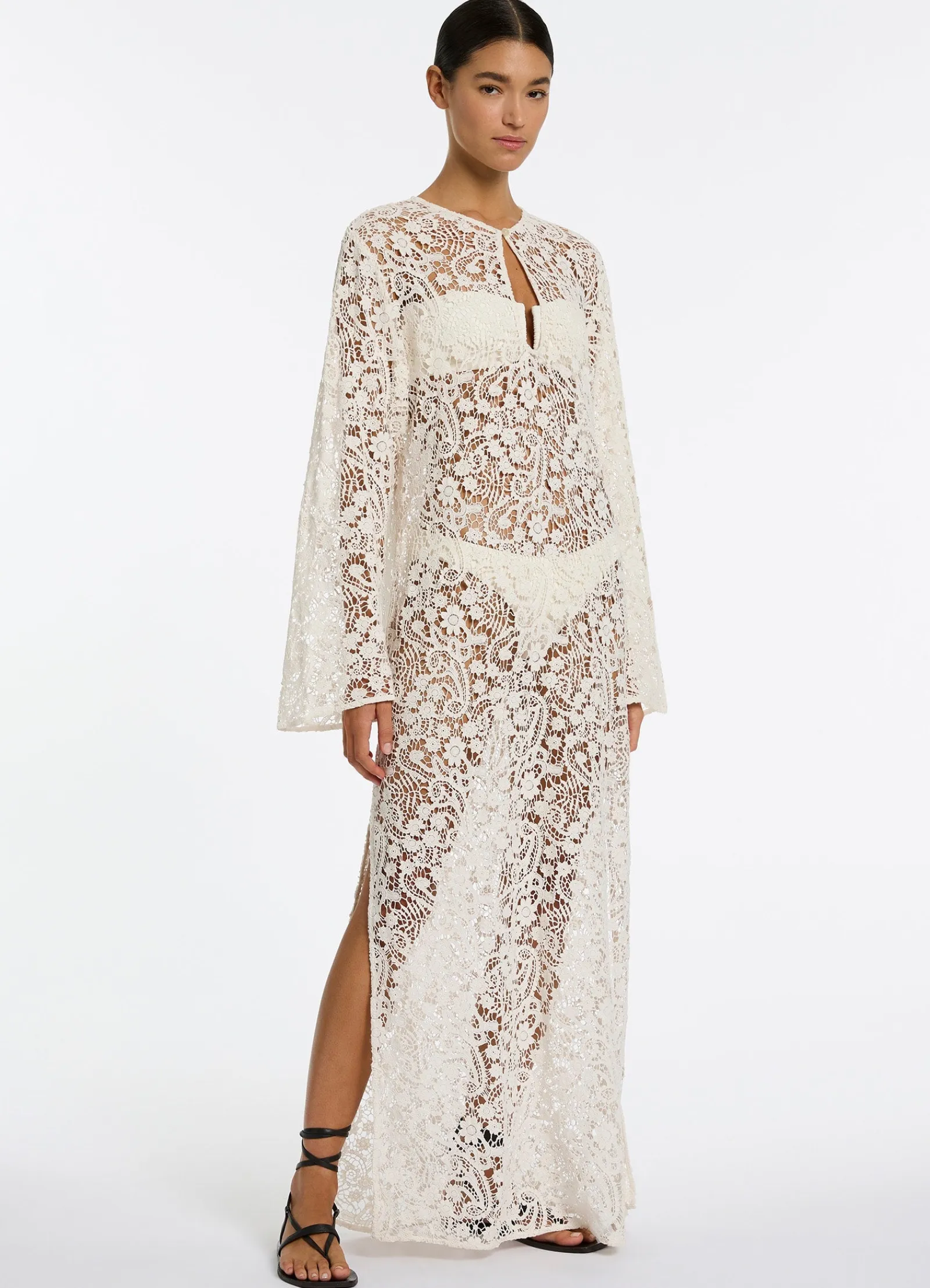 Seafolly Velana Lace Maxi Kaftan -