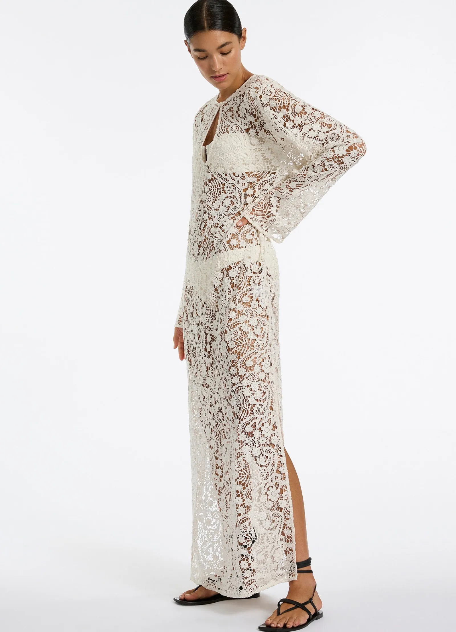 Seafolly Velana Lace Maxi Kaftan -