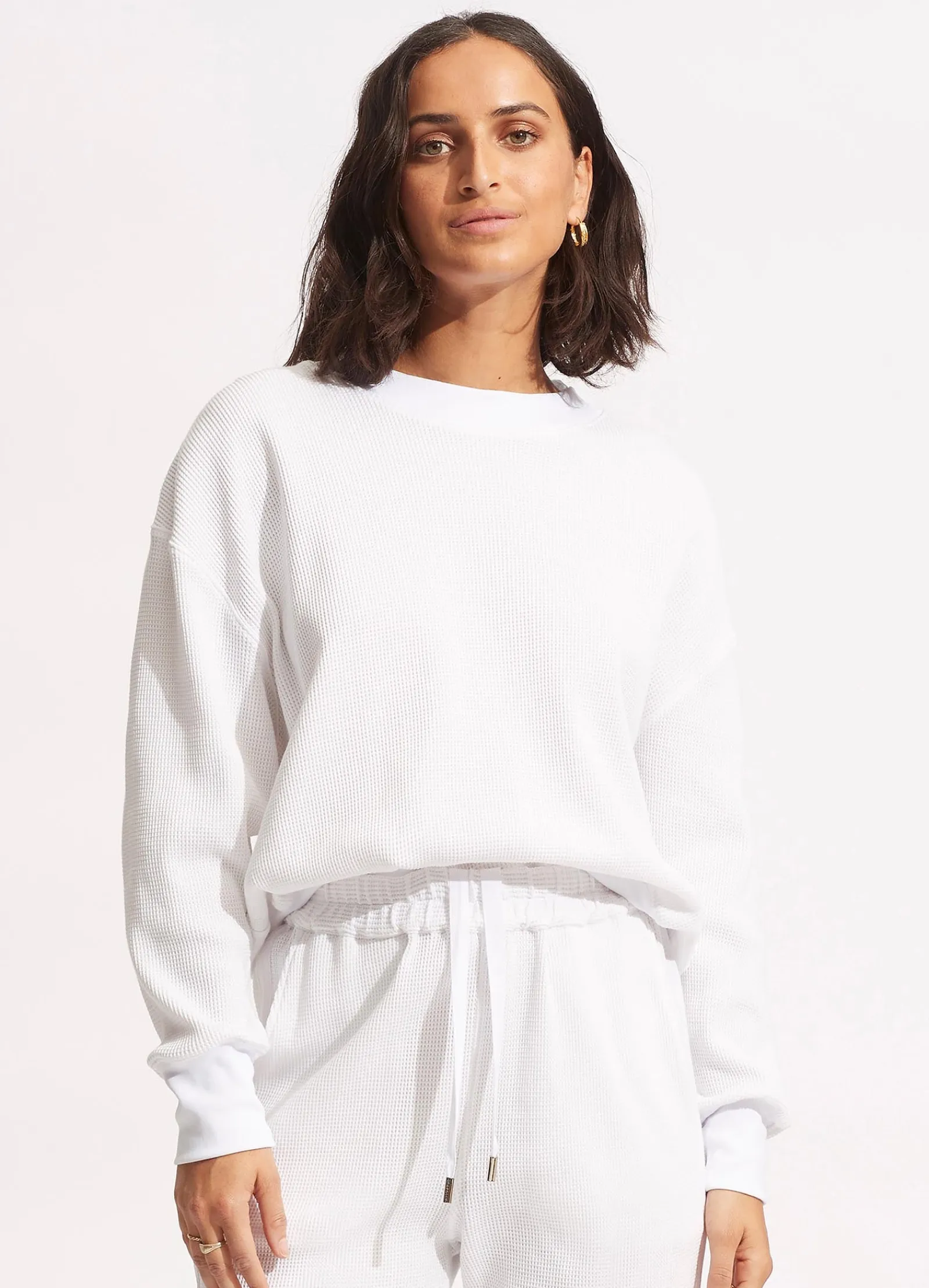 Seafolly Waffle Sweat Top -