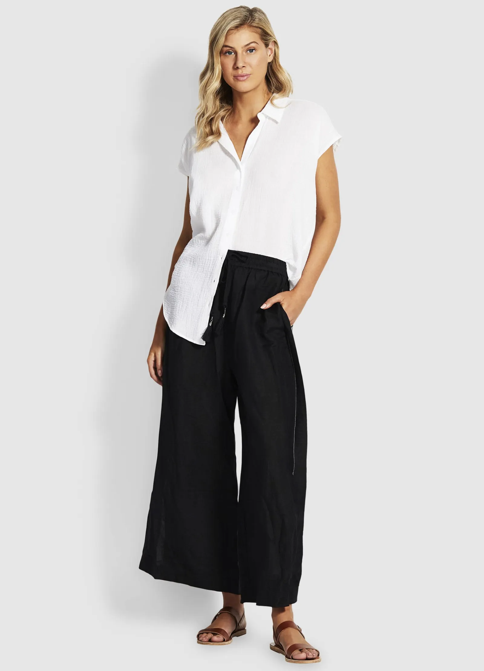 Seafolly Weekender Linen Pant -