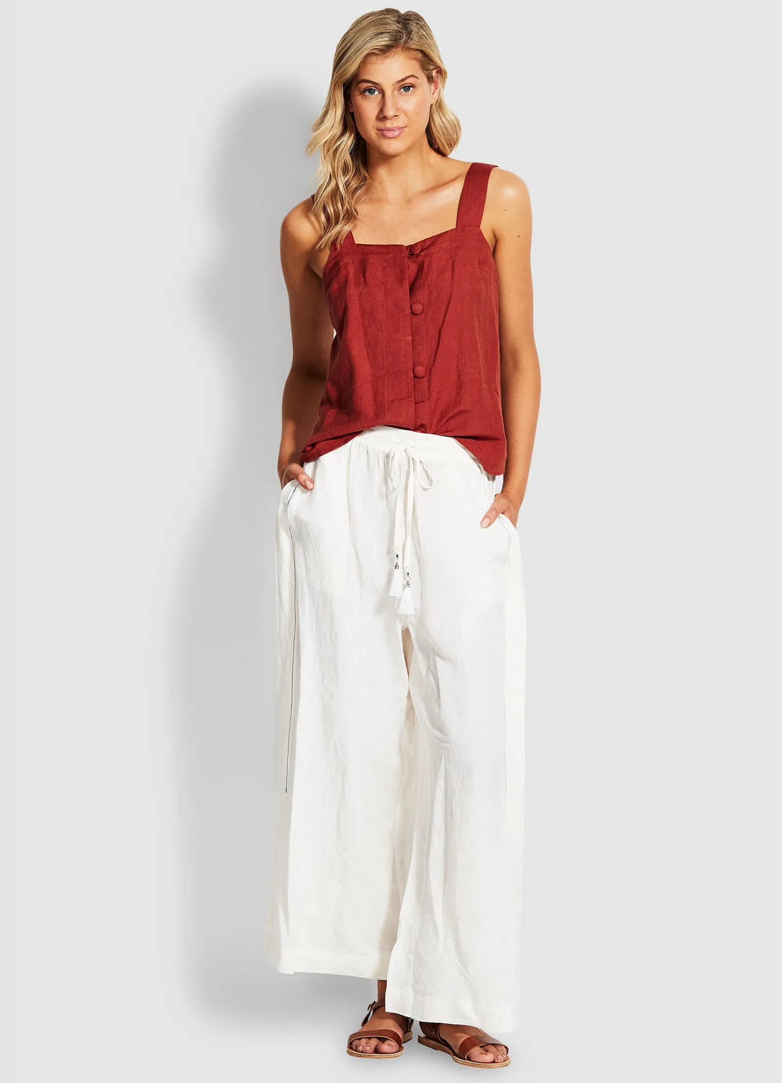 Seafolly Weekender Linen Pant -